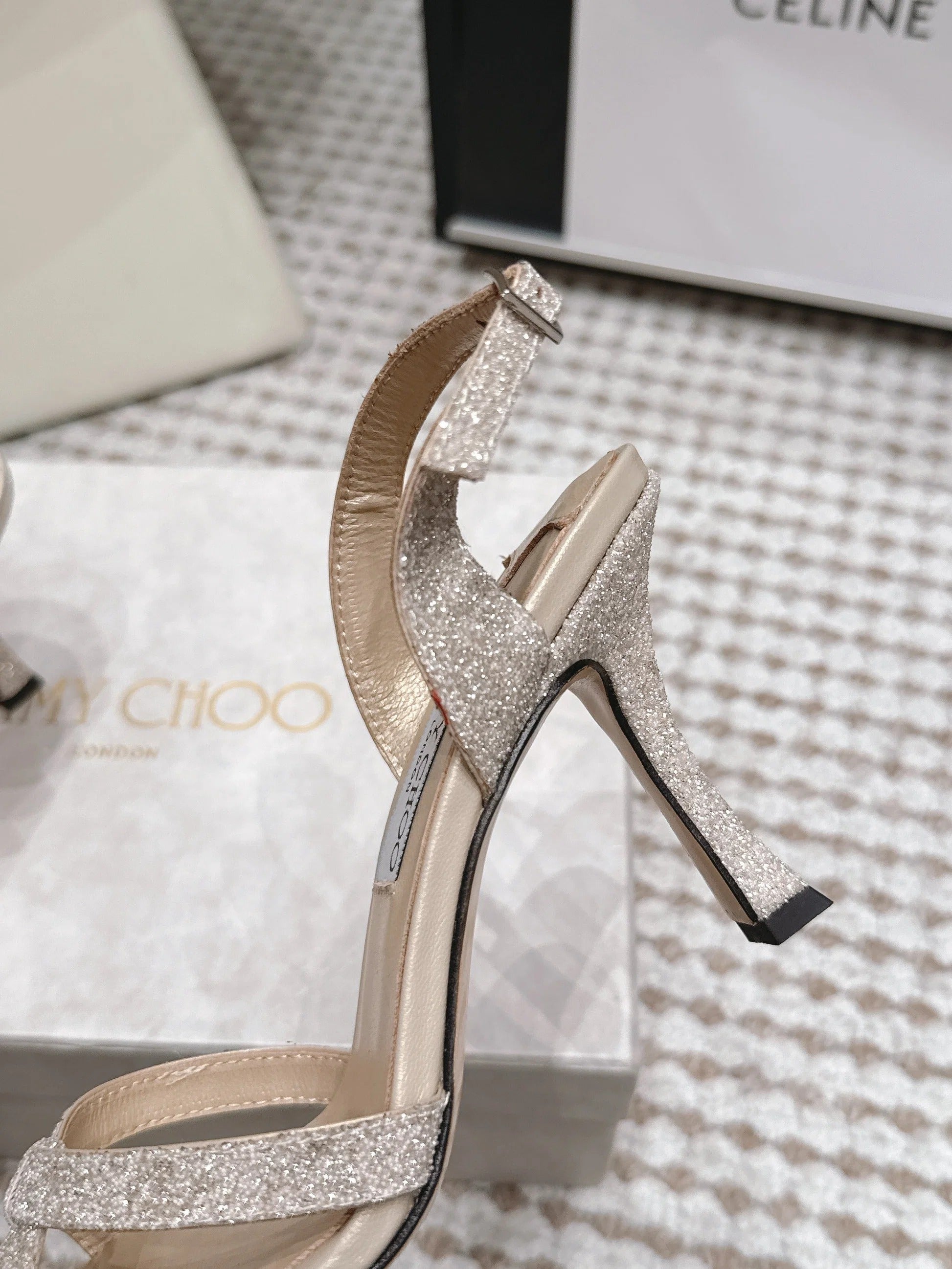 Jimmy Choo 2026 Elsy Sandals 10.5cm Suede Leather 930980