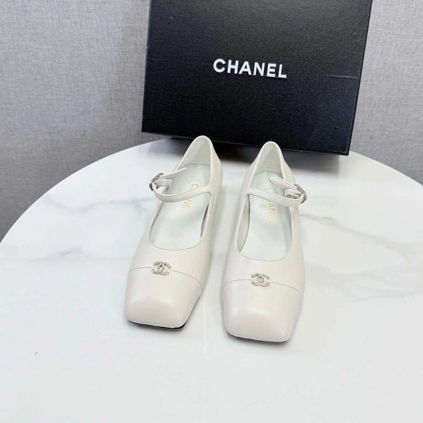 Chanel 2026 Mary Jane Ballet Flat Suede Sheepskin 904515