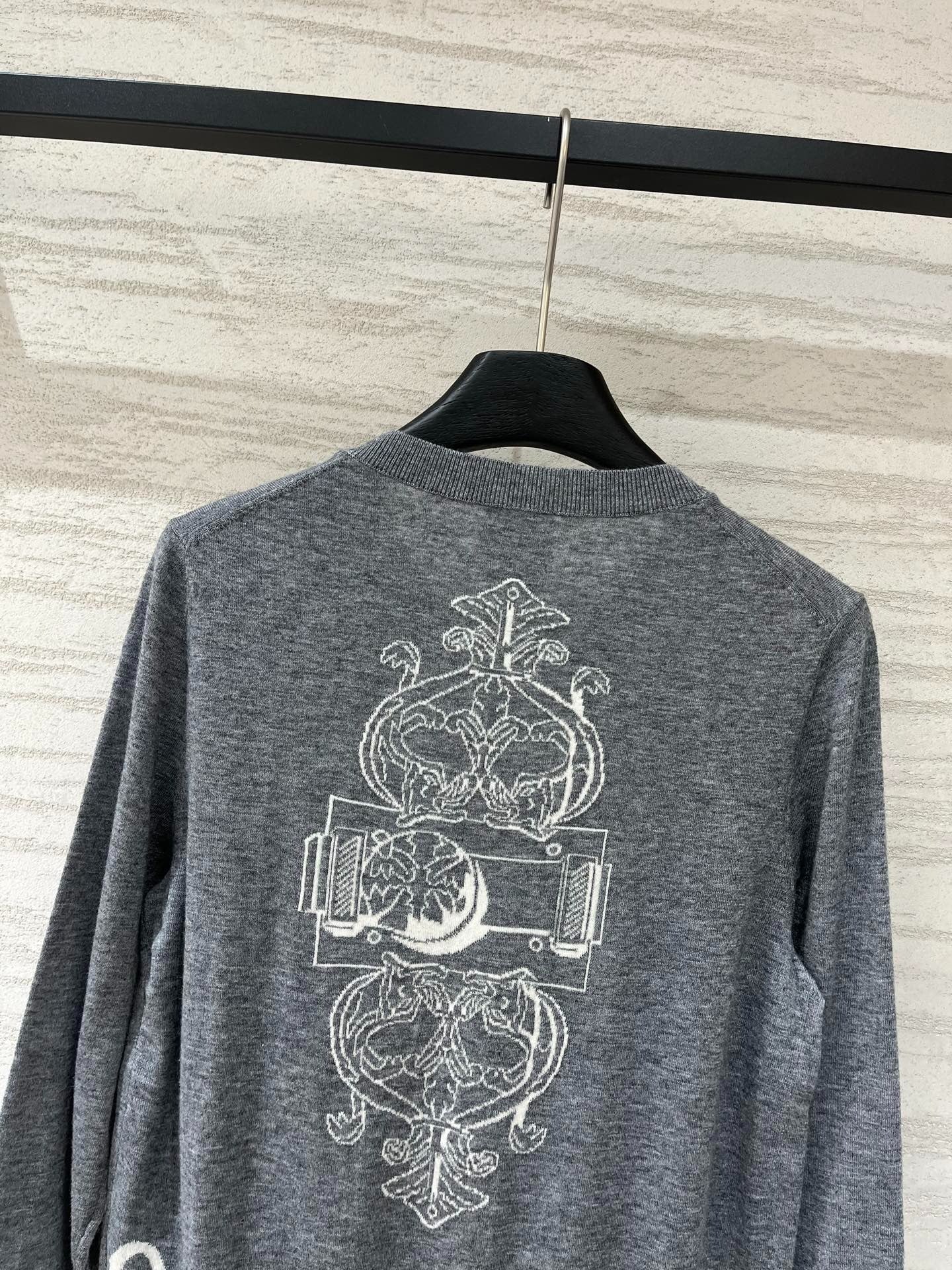 Hermes 2026 "Ferronnerie" Long-sleeve Cardigan Wool 800302