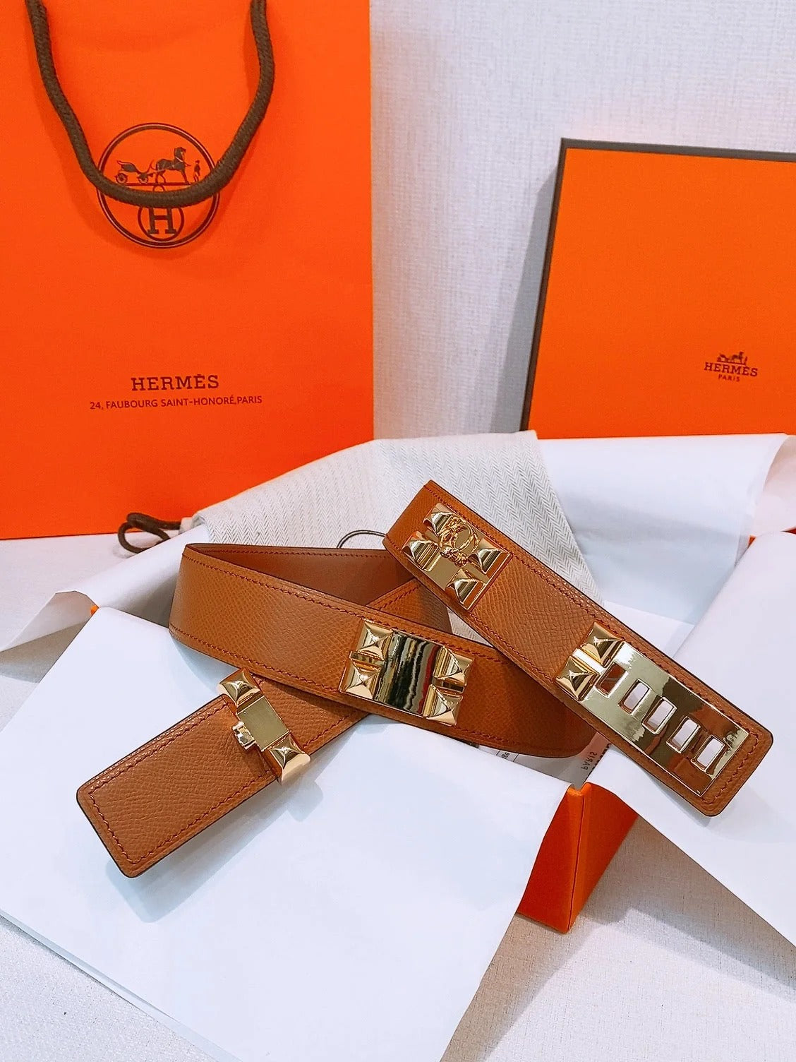 Hermes 2026 Collier De Chien Belt 32mm Leather
