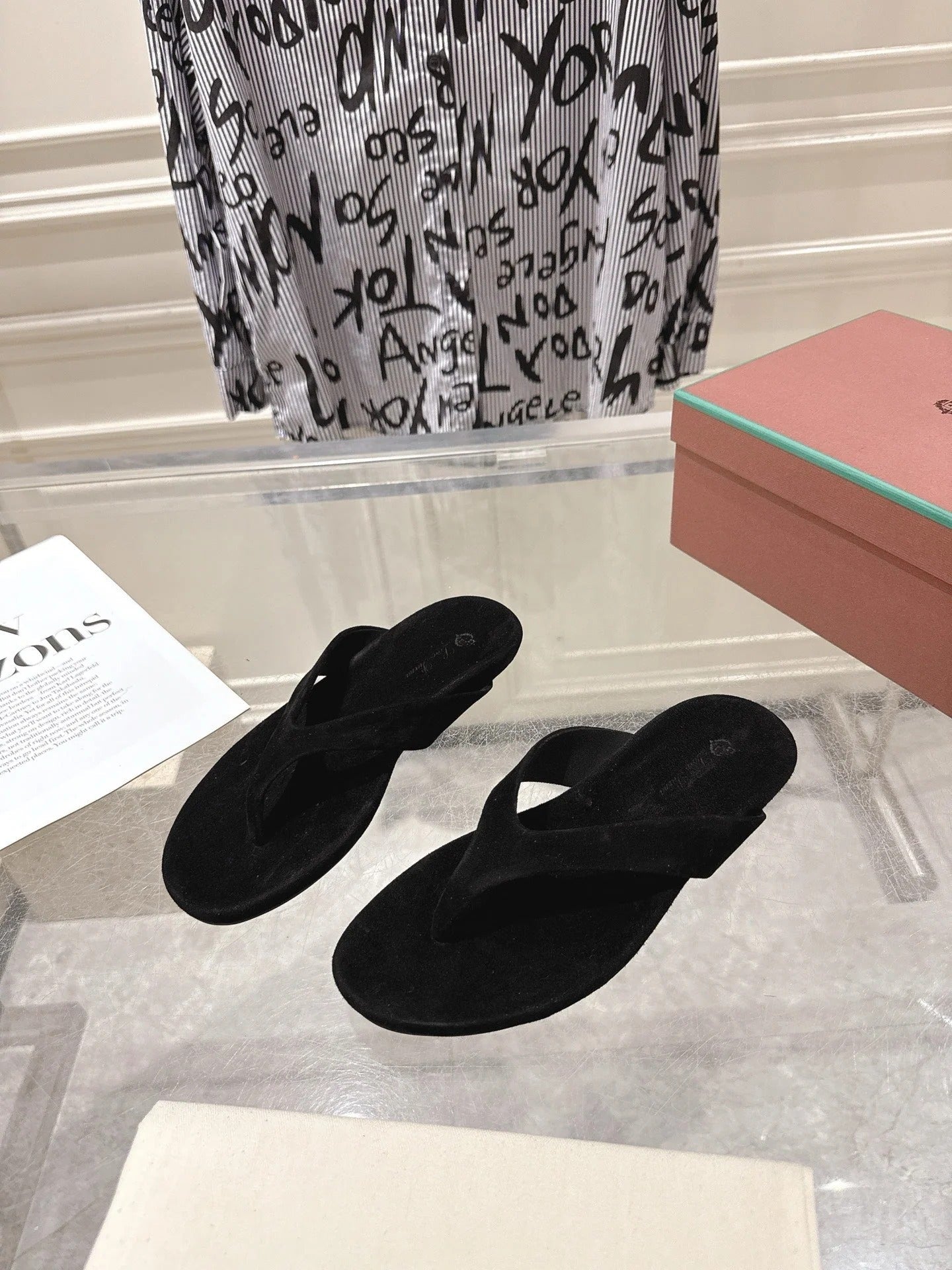 Loro Piana 2026 Thong Sandal Suede 918905