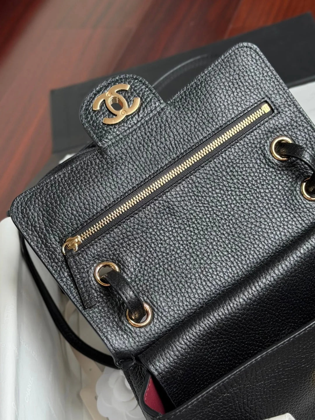 CC 2026 Mini Flap Bag 20cm Denim And Grained Calfskin
