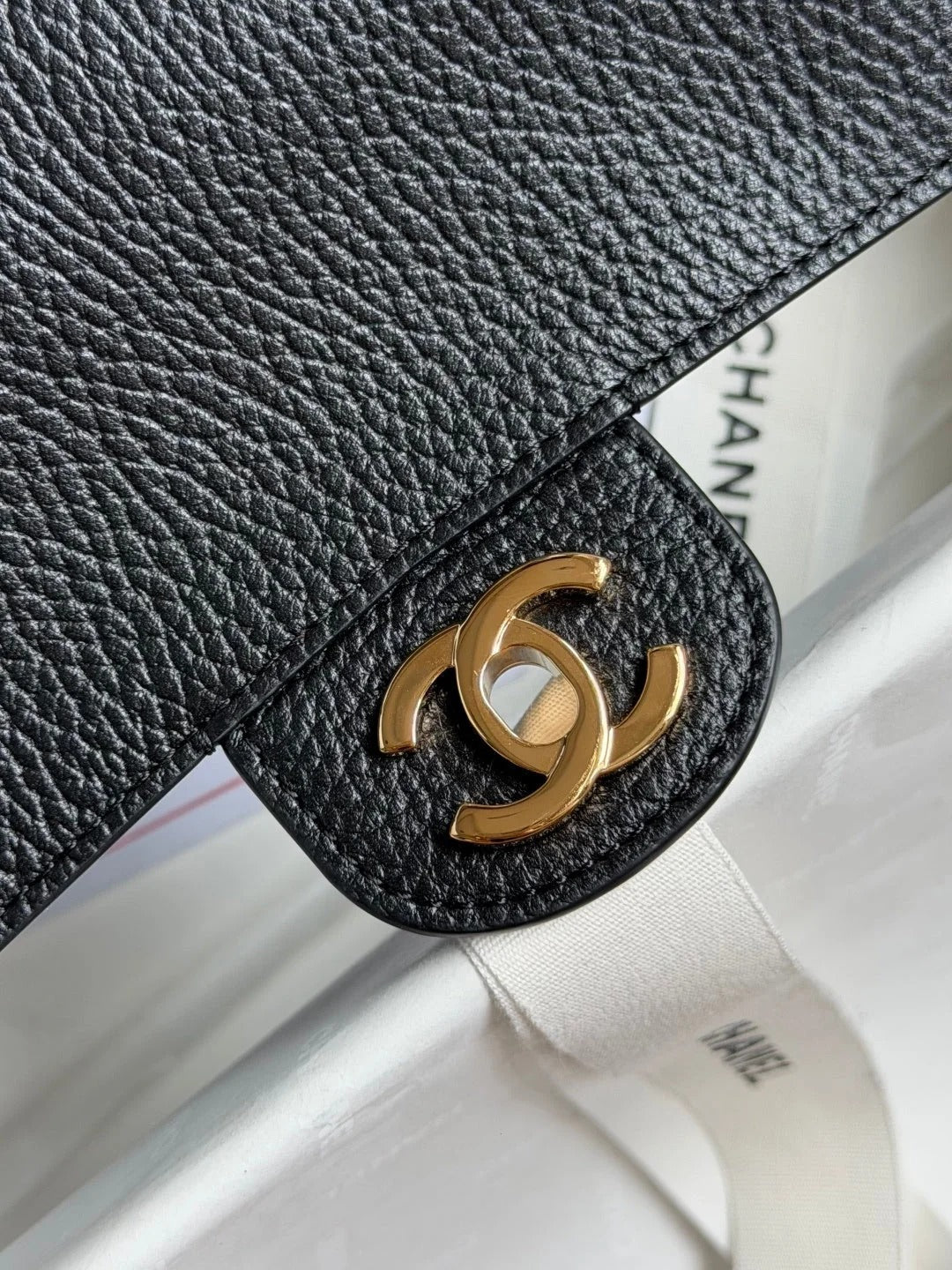 CC 2026 Mini Flap Bag 20cm Denim And Grained Calfskin