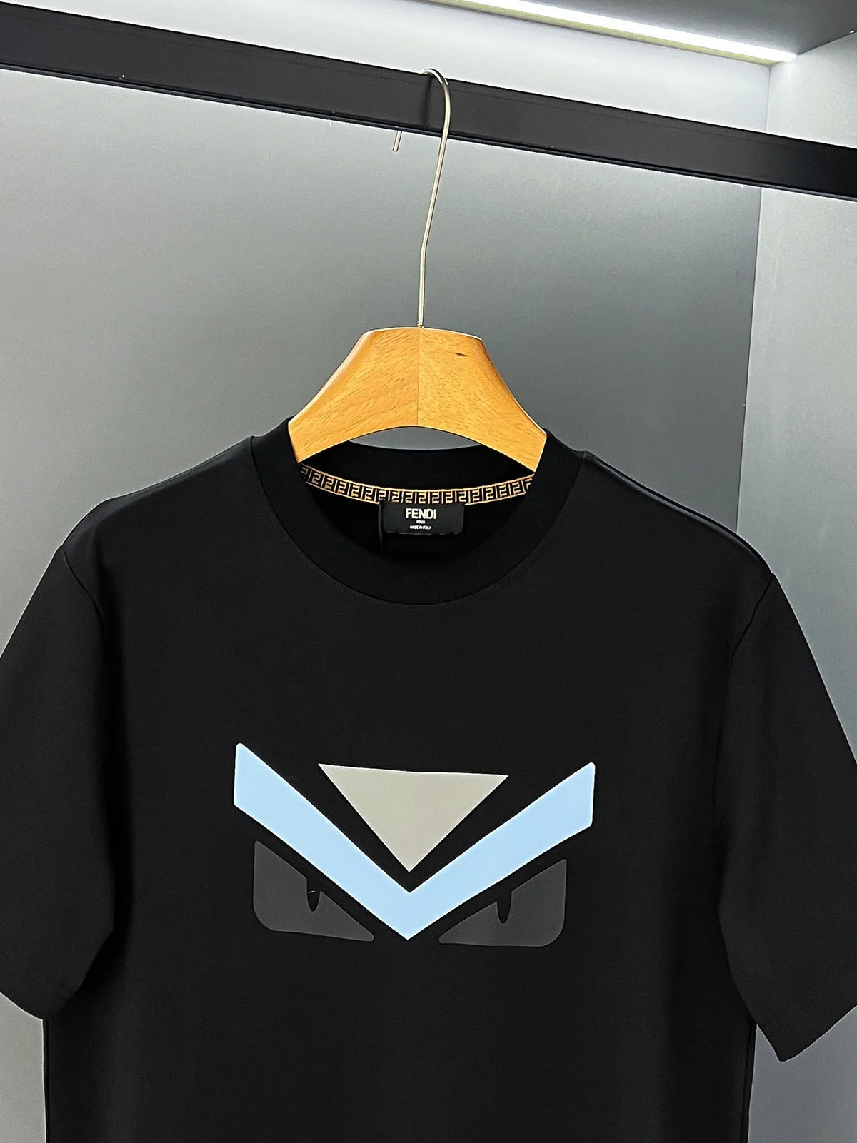 Fendi 2026 Men's Short-Sleeve T-Shirt Cotton Fabric 800199
