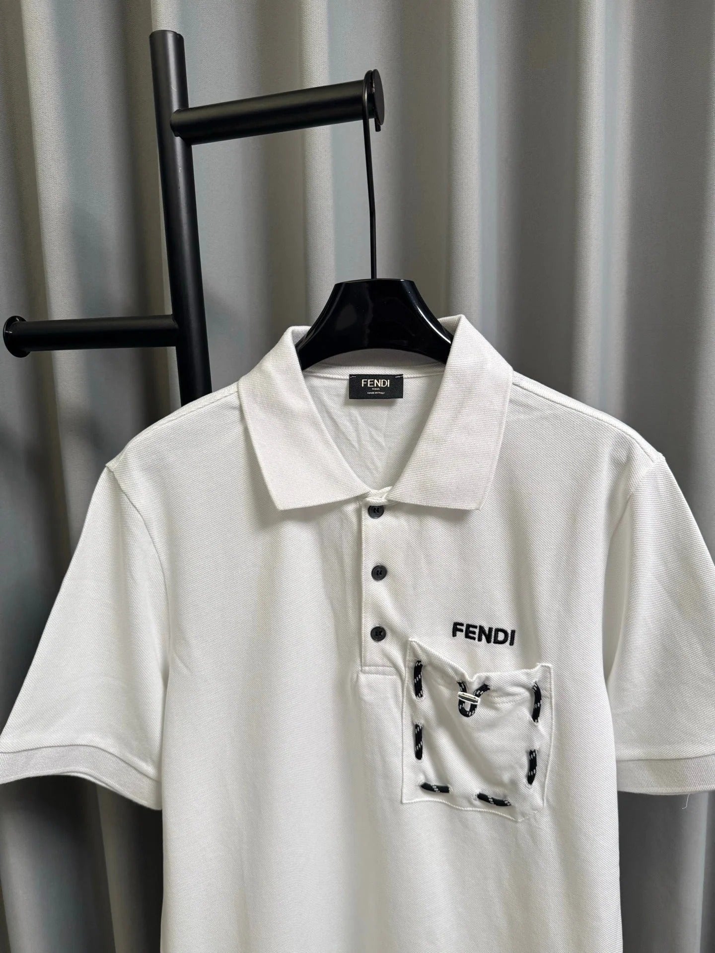 Fendi 2026 Men's Short-Sleeve Polo Shirt Cotton 830414