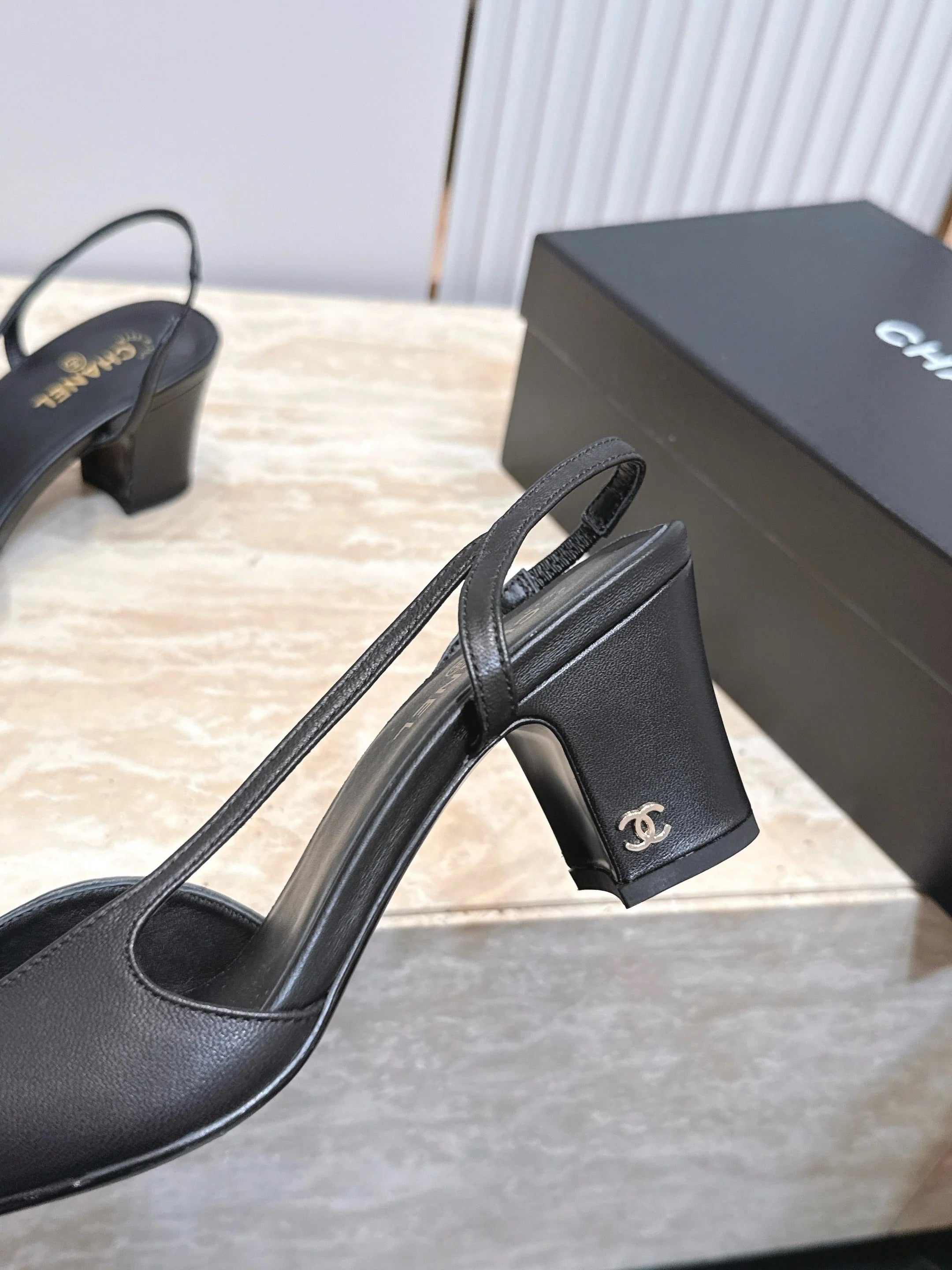 Channel 2026 Slingback 65mm Fabric Calfskin 898961
