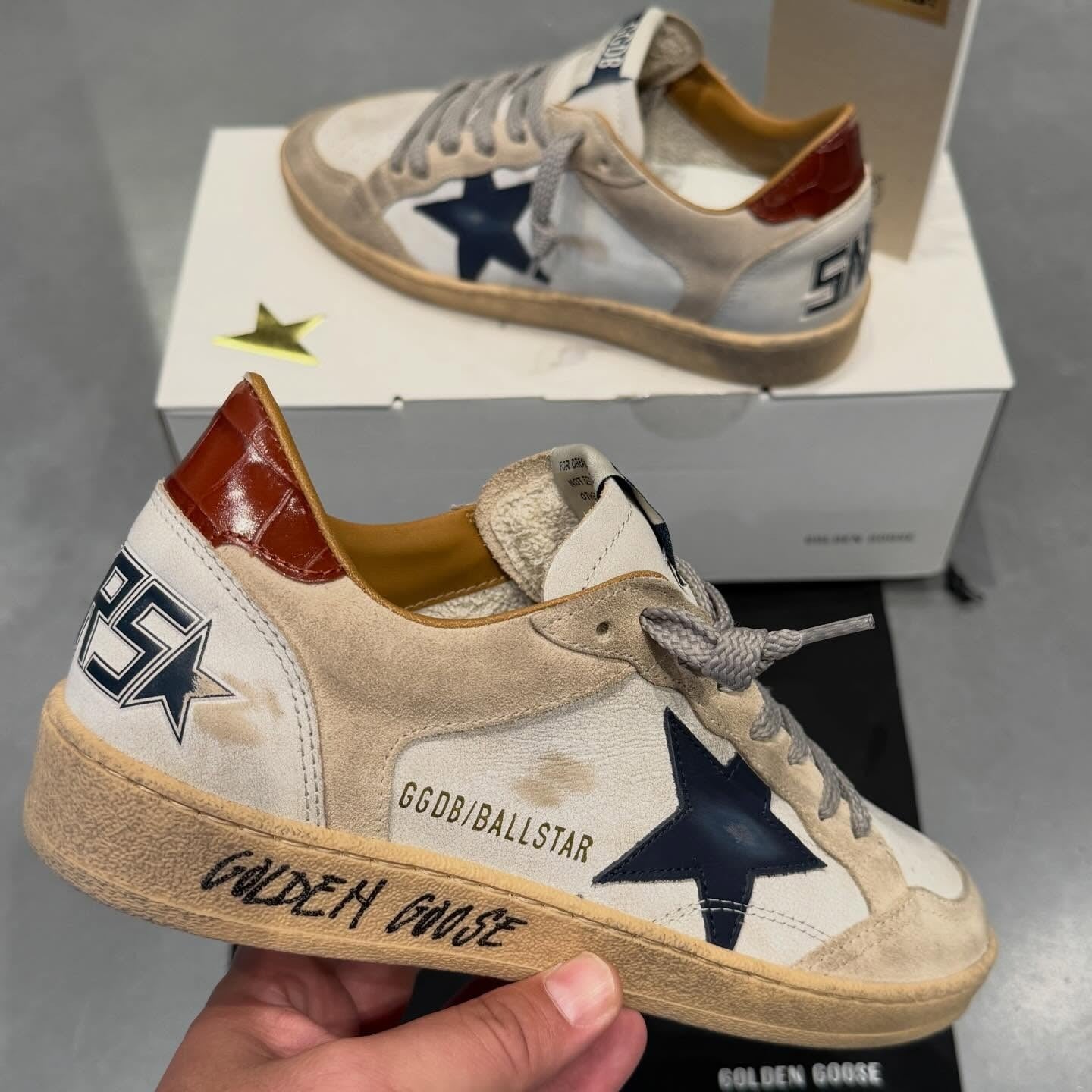 Golden Goose 26s Ball Star Sneakers Multicolor Leather Suede