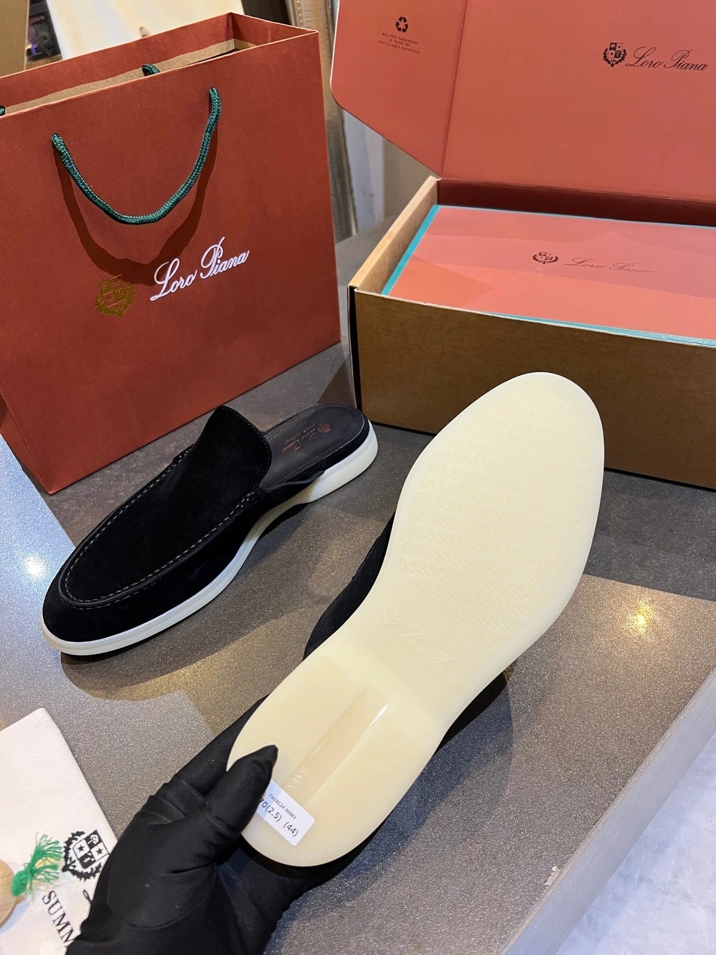 Loro Piana 2026 Summer Walk Mule Suede 921954