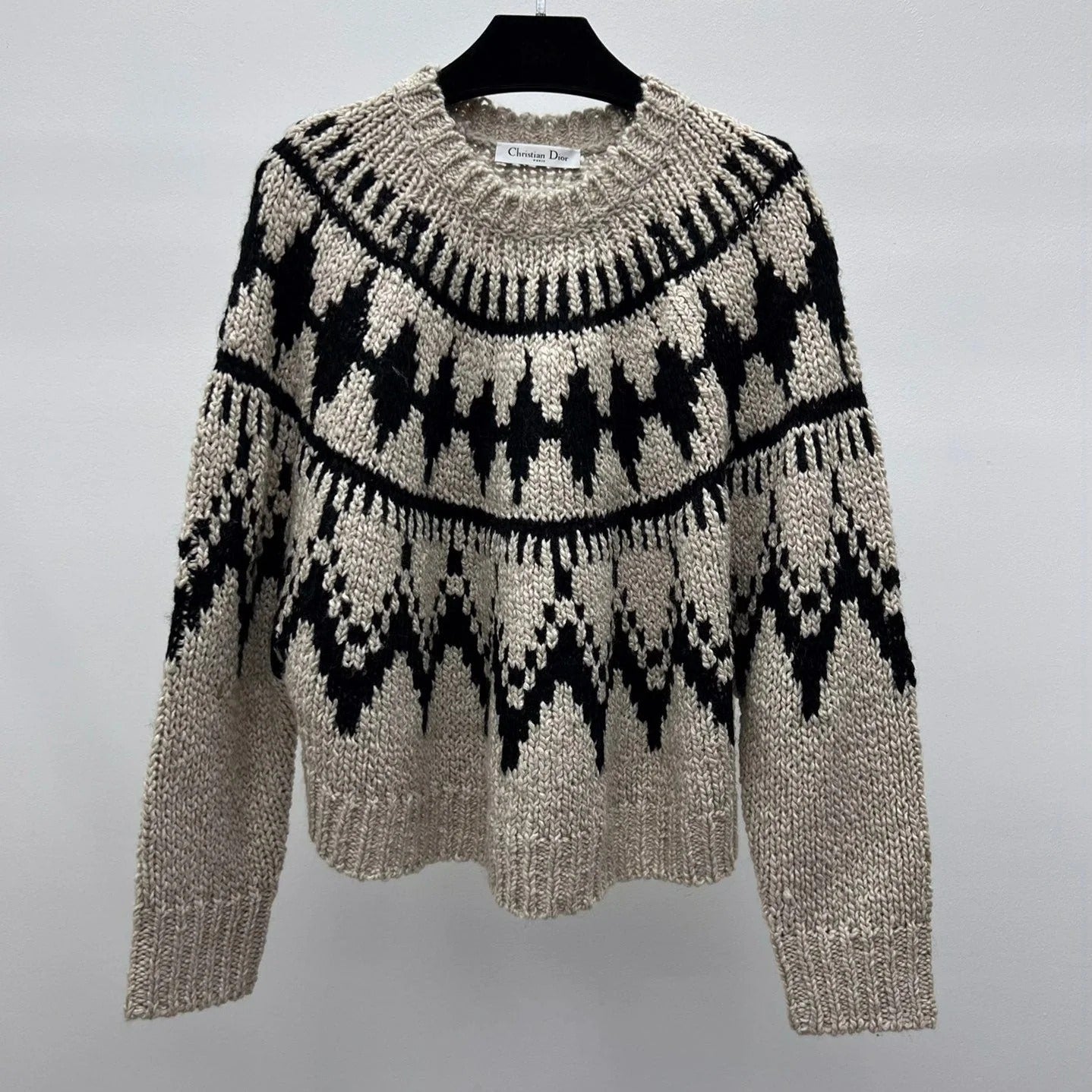 DIOR 25S JACQUARD KNIT SWEATER 668