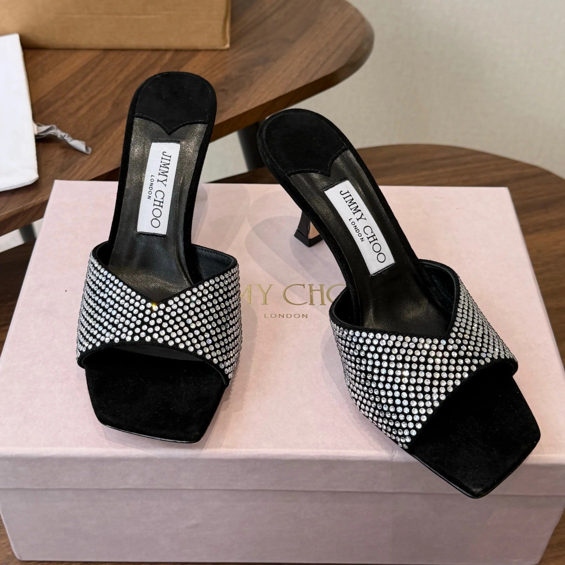 Jimmy Choo 2026 Skye Sandals 65mm Glitter Leather 940362