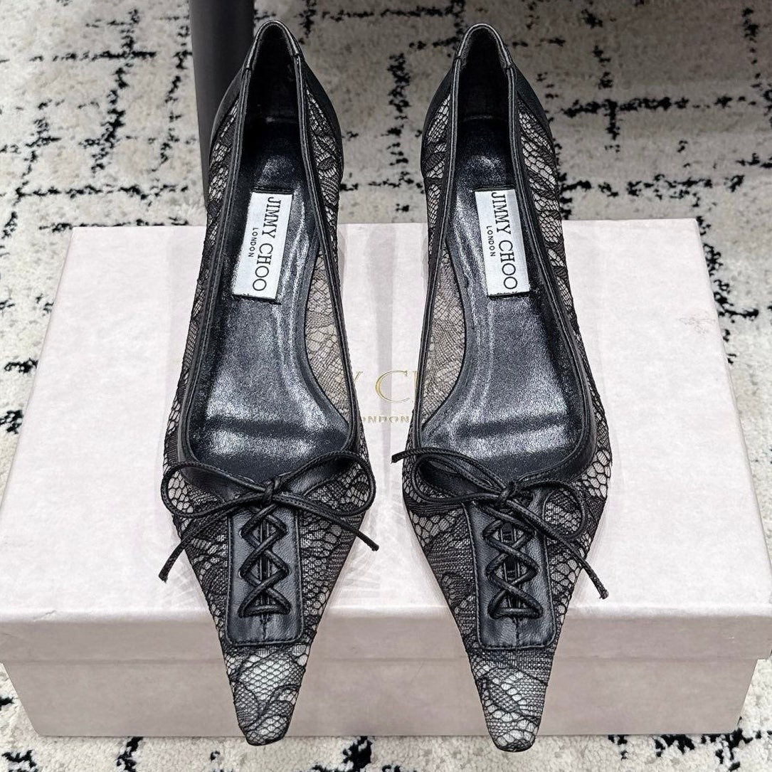 Jimmy Choo 2026 Scarlett Pumps 45mm Lace 908424