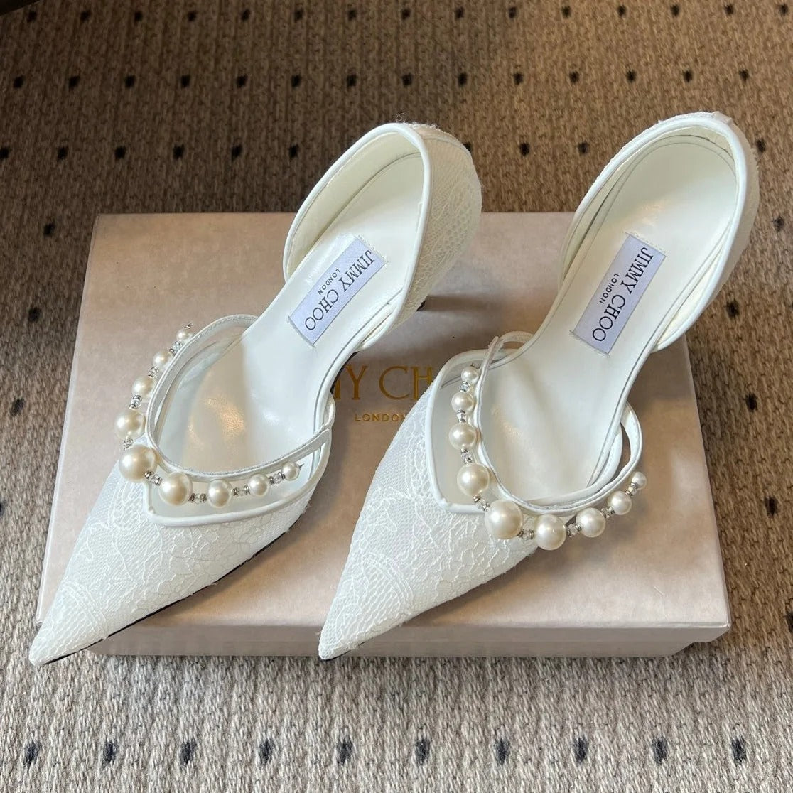 Jimmy Choo 2026 Aurelie Pumps 85mm Lace 933902