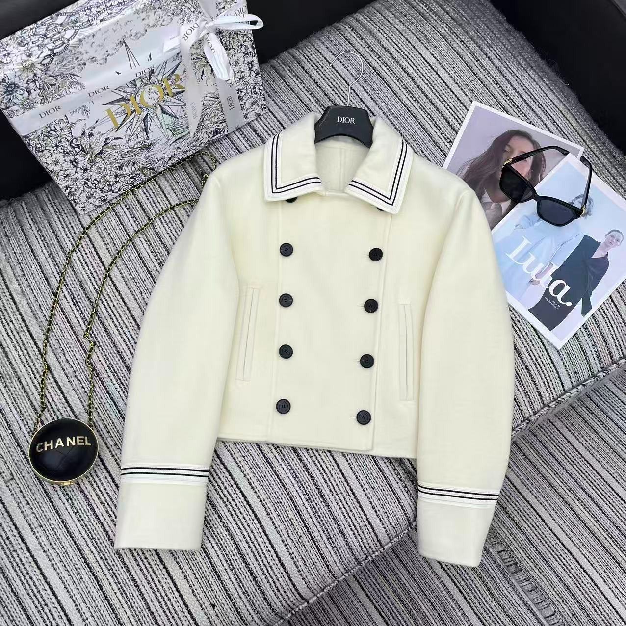 DIOR 25S REVERSIBLE KNIT JACKET 862