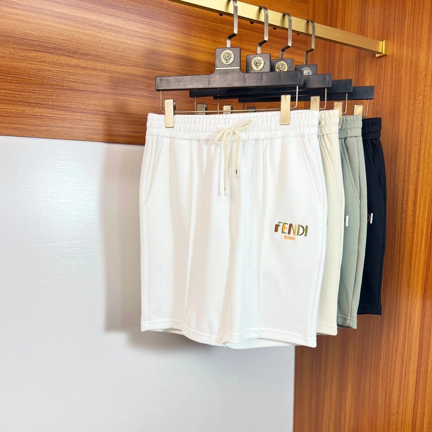 Fendi 2026 Men's Five-Point Shorts Cotton 804096