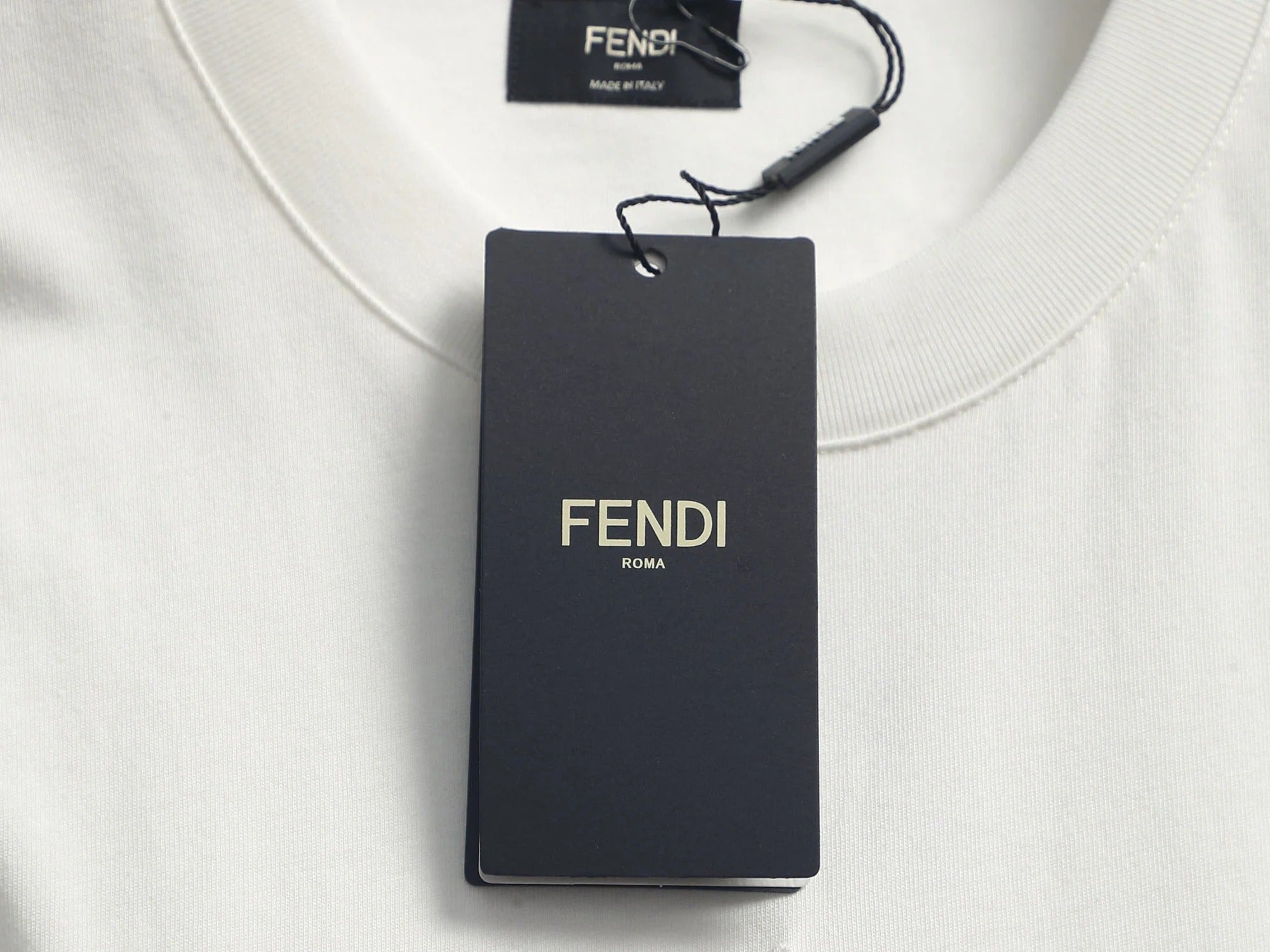 Fendi 2026 Logo Embroidered T-Shirt Cotton 829804
