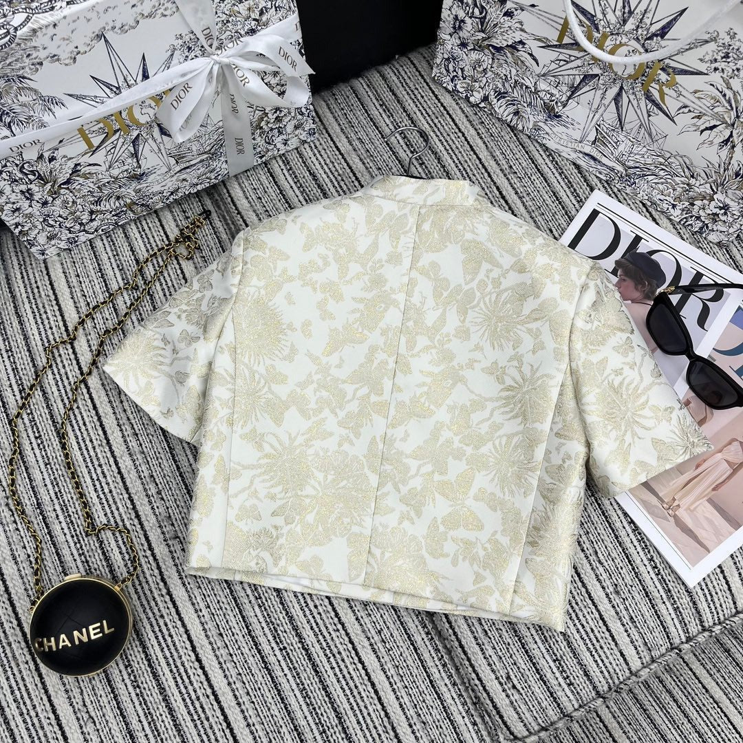 DIOR 25S CROPPED JACQUARD JACKET 795