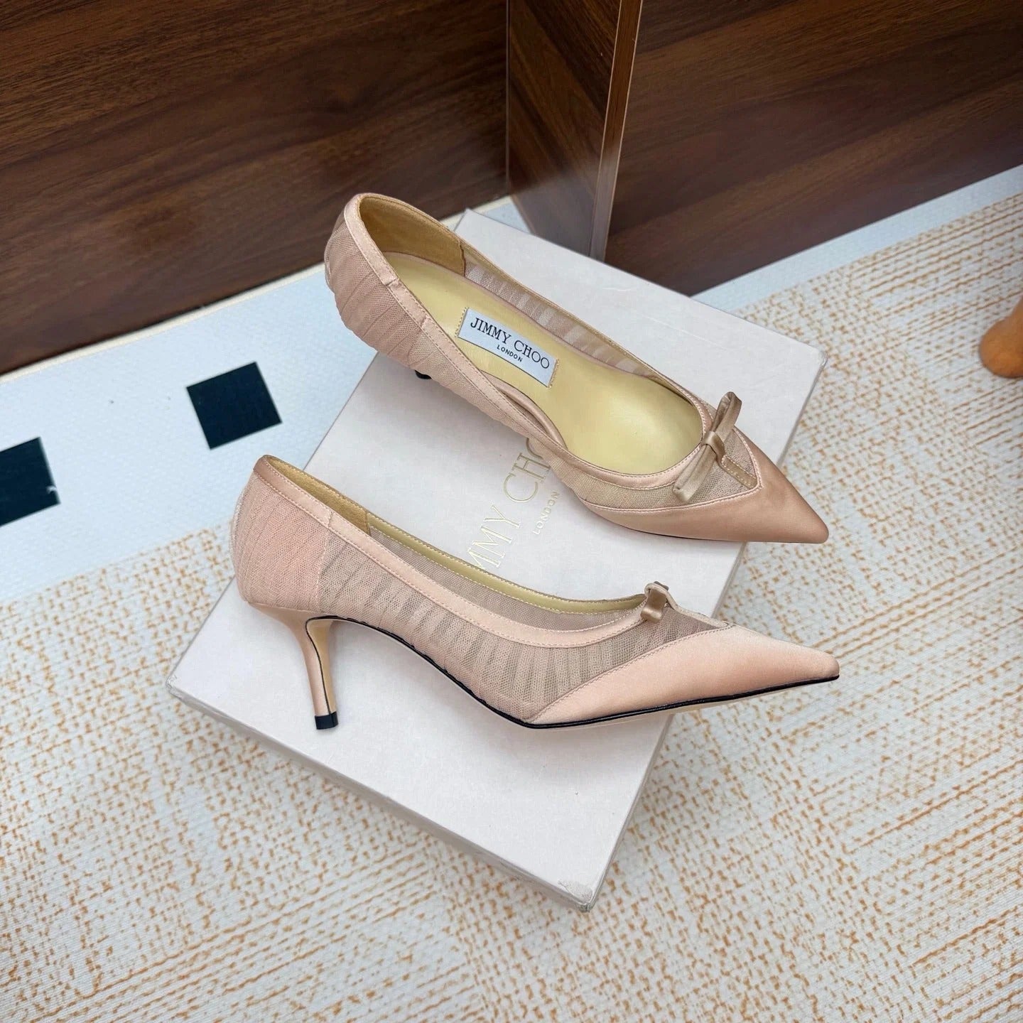 Jimmy Choo 2026 Love Pumps 6.5cm Lace Silk 920809