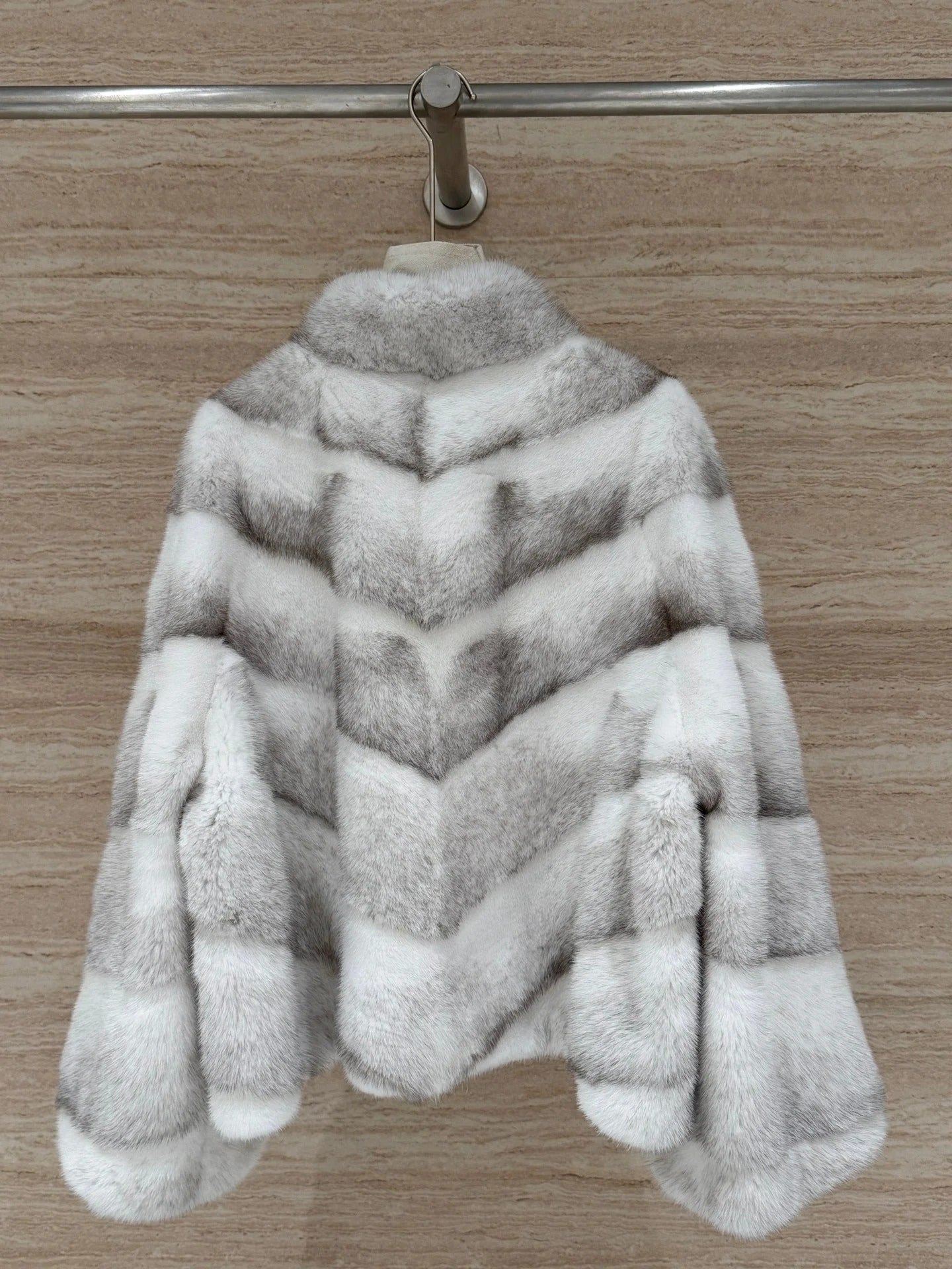 DIOR 25S STAND-COLLAR MINK FUR JACKET 778