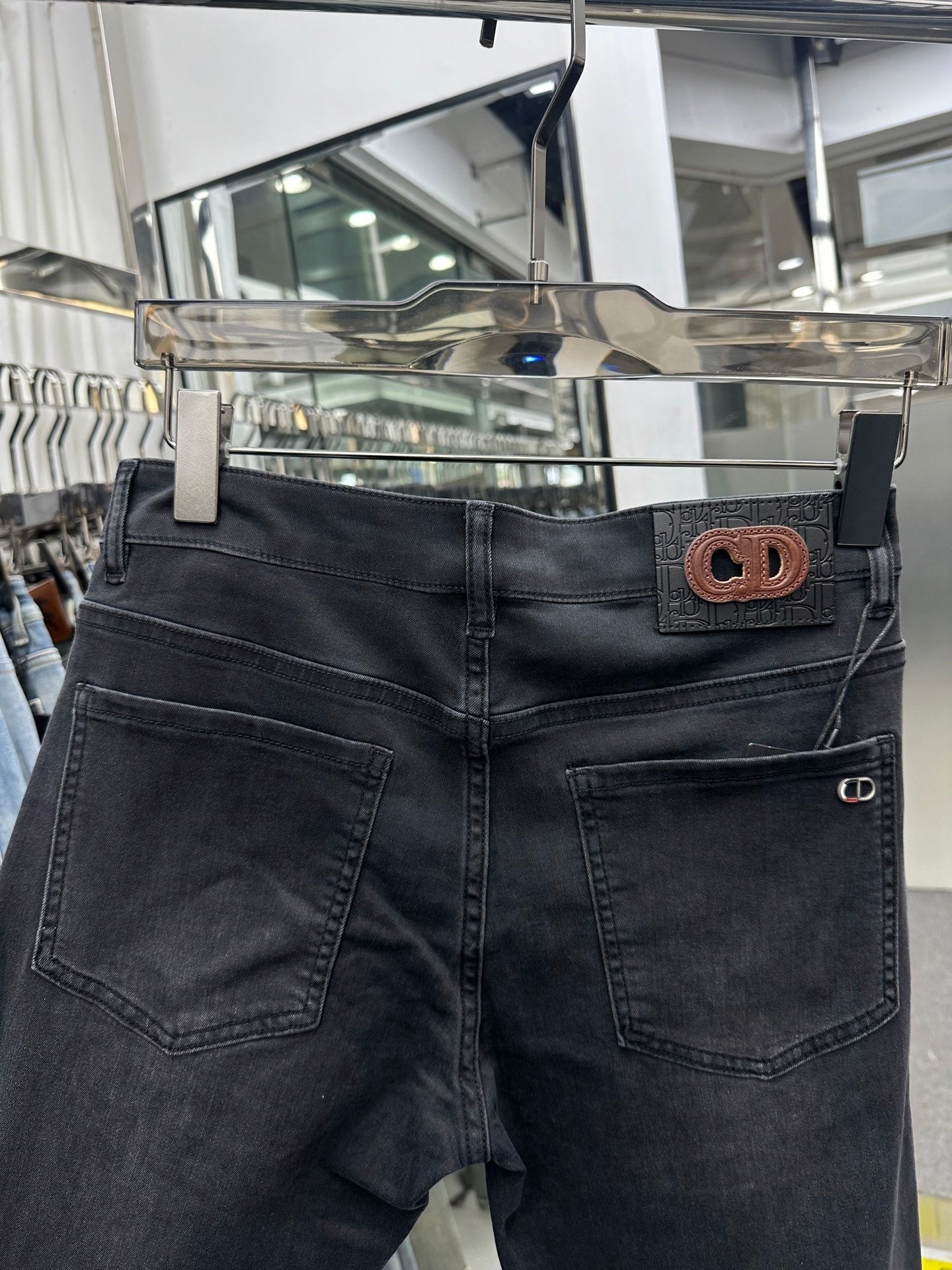 CD 2026 Pants Jeans Black Denim Fabric 317773