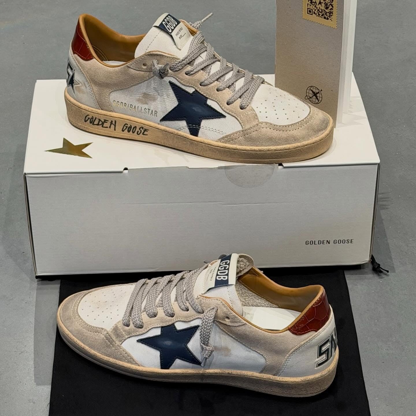 Golden Goose 26s Ball Star Sneakers Multicolor Leather Suede