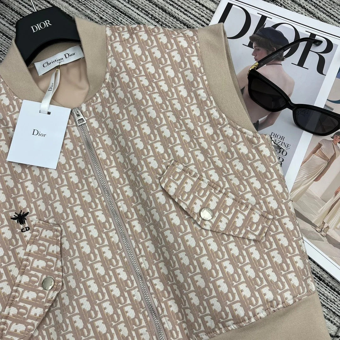 DIOR 25S JACQUARD PADDED GILET 797