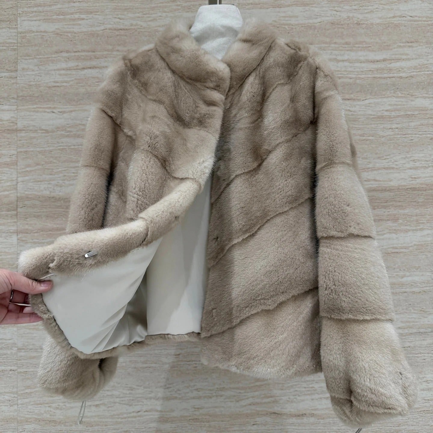 DIOR 25S STAND-COLLAR MINK FUR JACKET 779