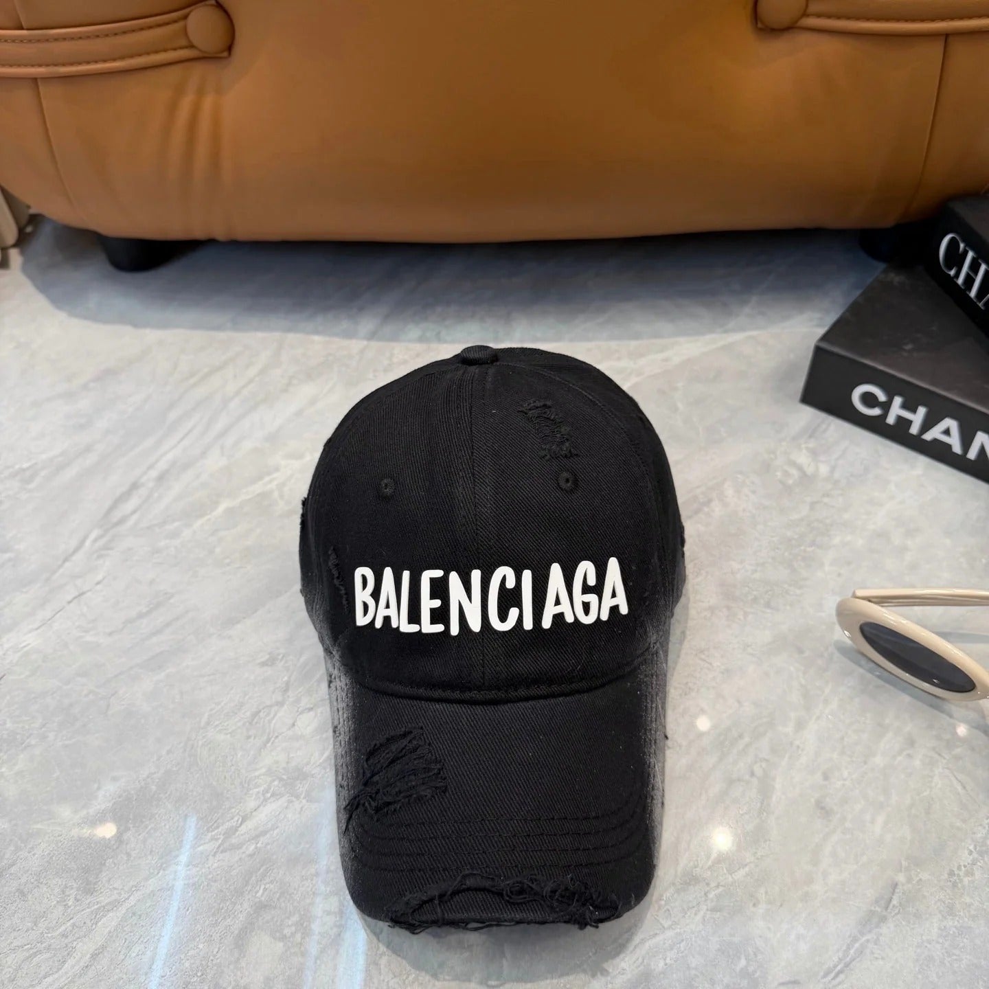 Balenciaga Washed And Distressed Baseball Cap 250025
