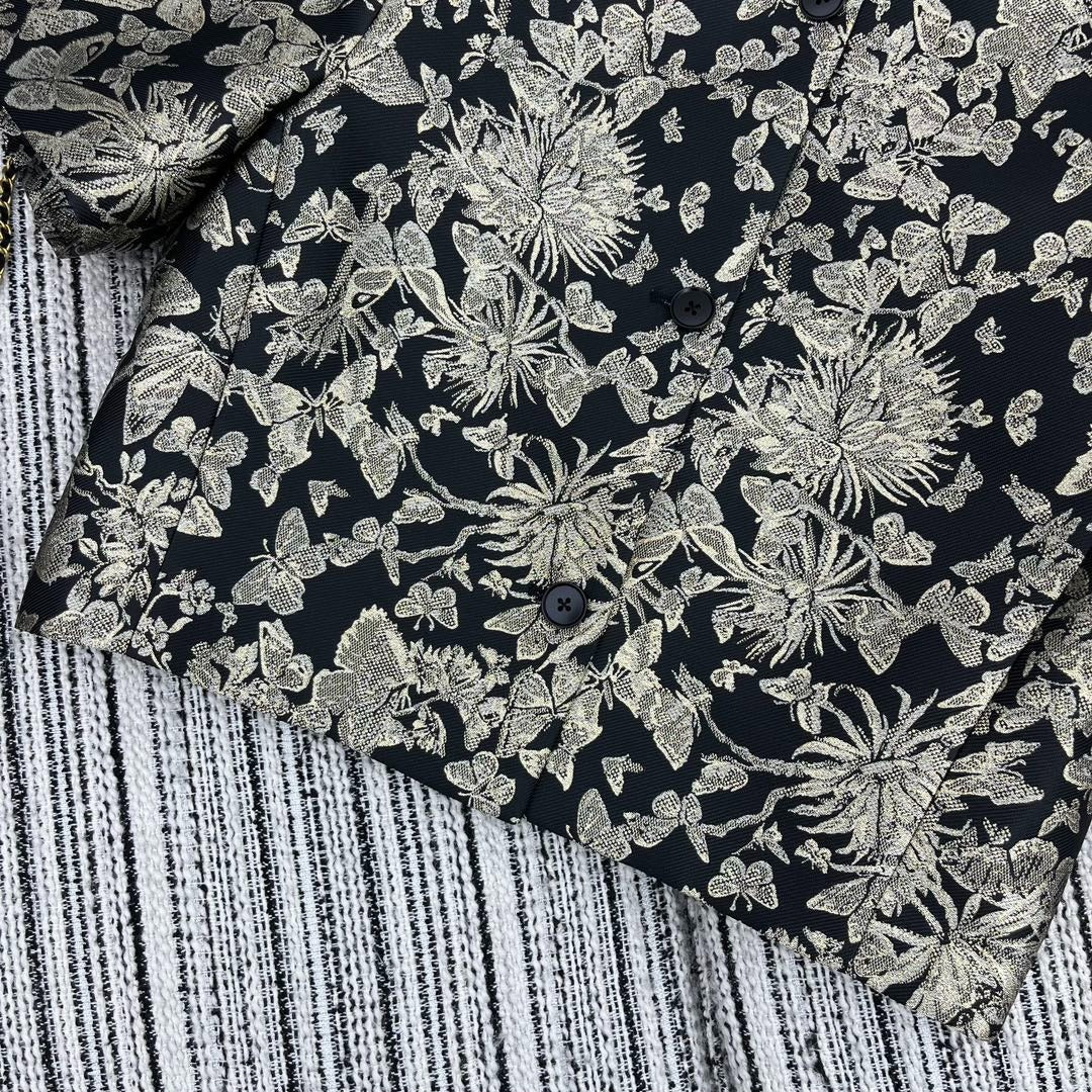 DIOR 25S CROPPED JACQUARD JACKET 796