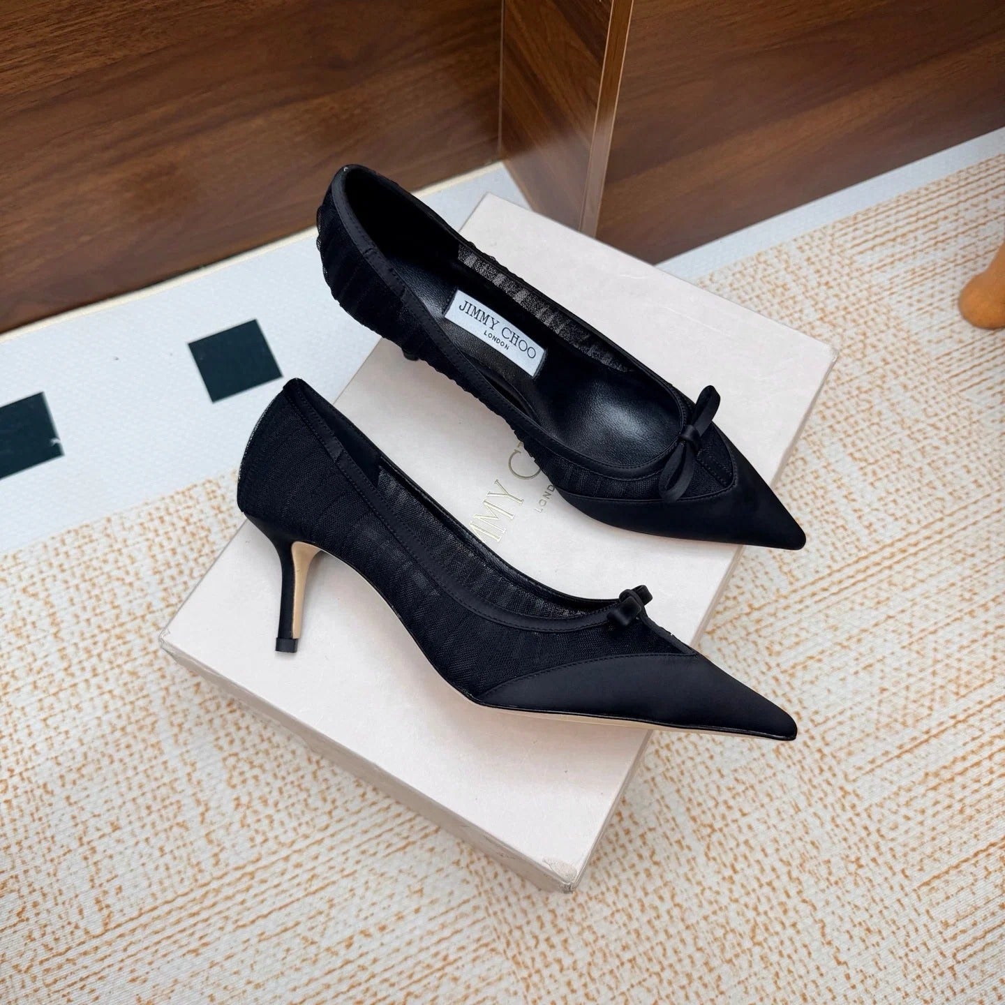 Jimmy Choo 2026 Love Pumps 6.5cm Lace Silk 920809