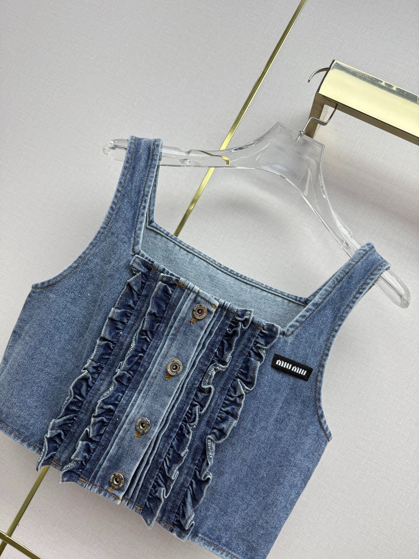 Miumiu 2026 Crop Top Demin 400230