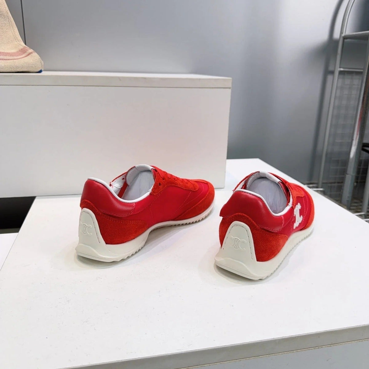 Celine 2026 Racer Sneakers Suede Fabric 107302