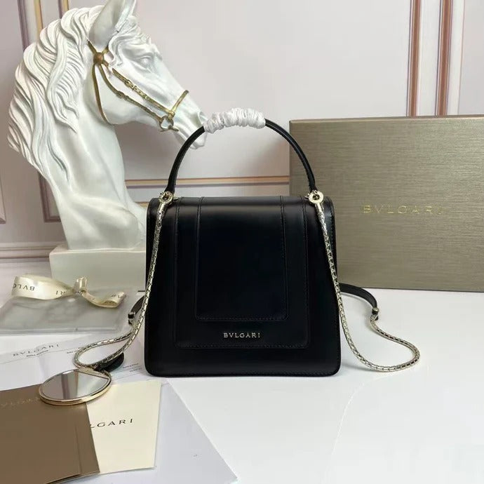 Bulgari Serpenti Forever Bag 20cm Black Lambskin