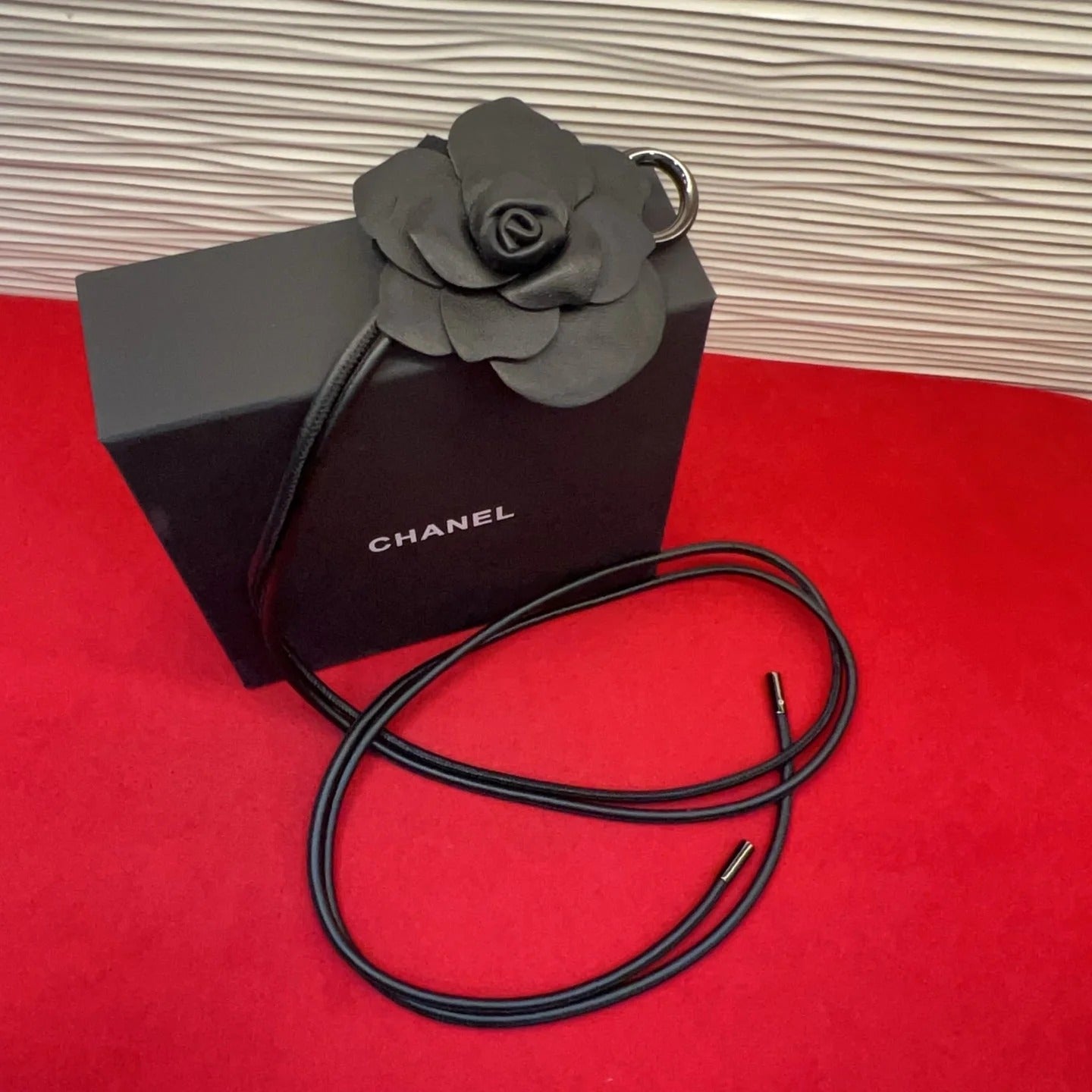 Chanel 2026 Camellia Flower Belt Leather 217065