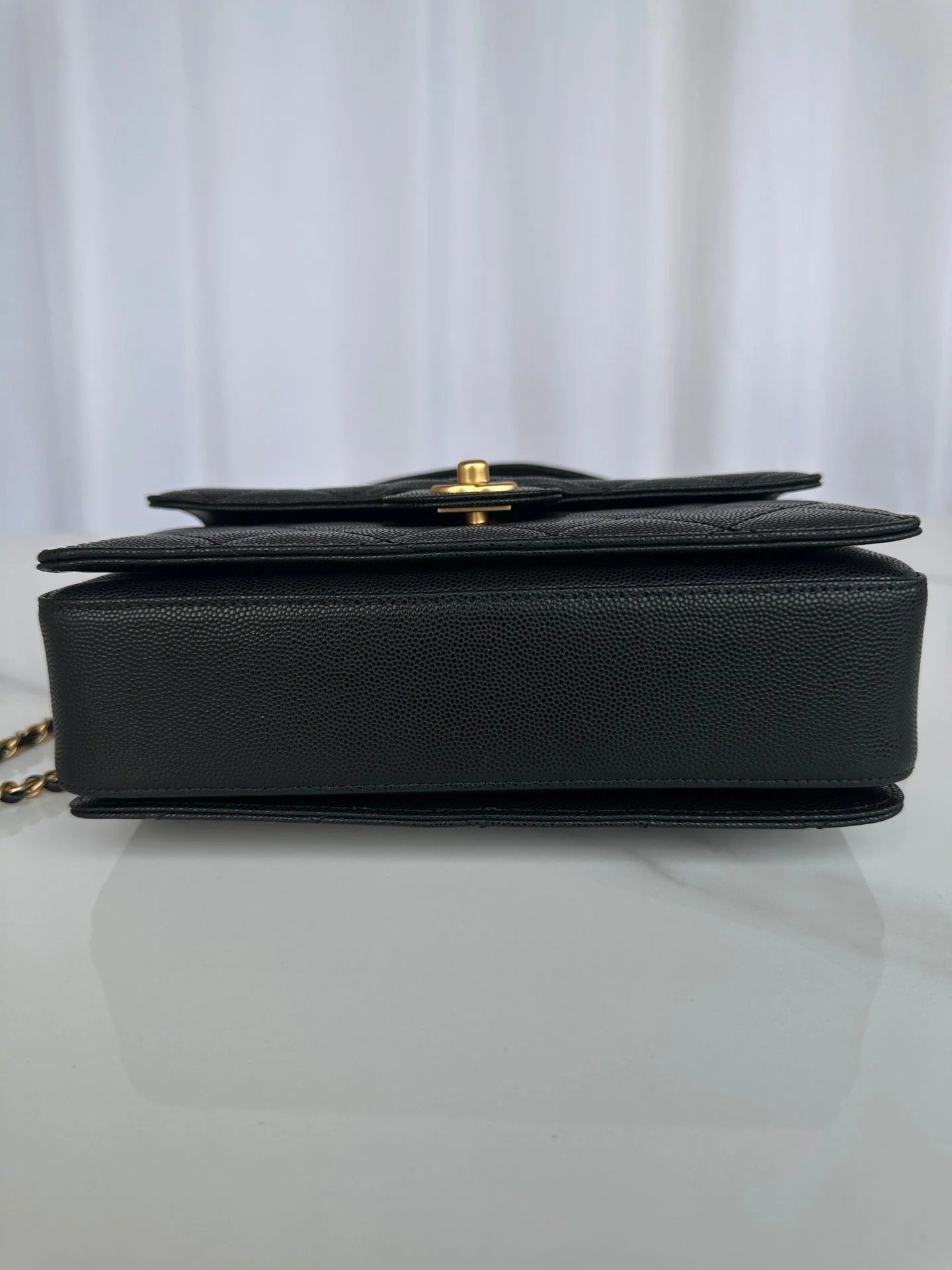 Chanel 2026 Flap Bag with Top Handle Gum-grain Cowhide
