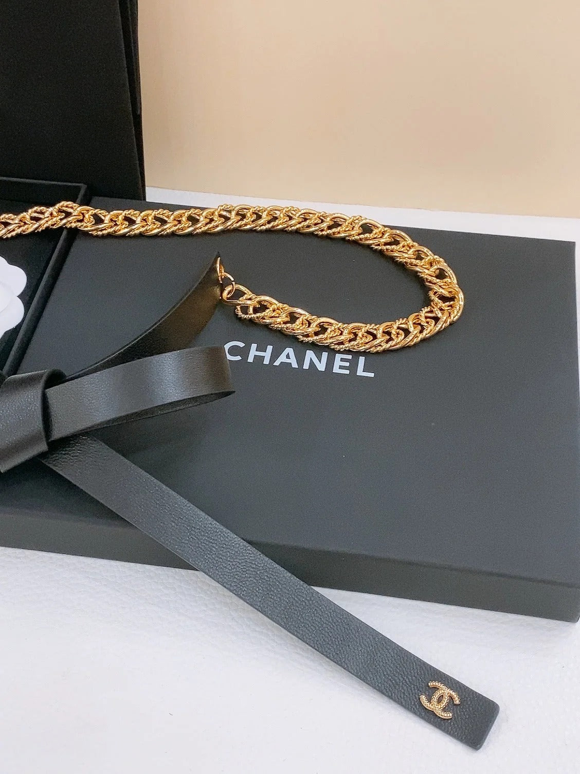 Chanel 2026 Spiral Bow Waist Chain Belt
