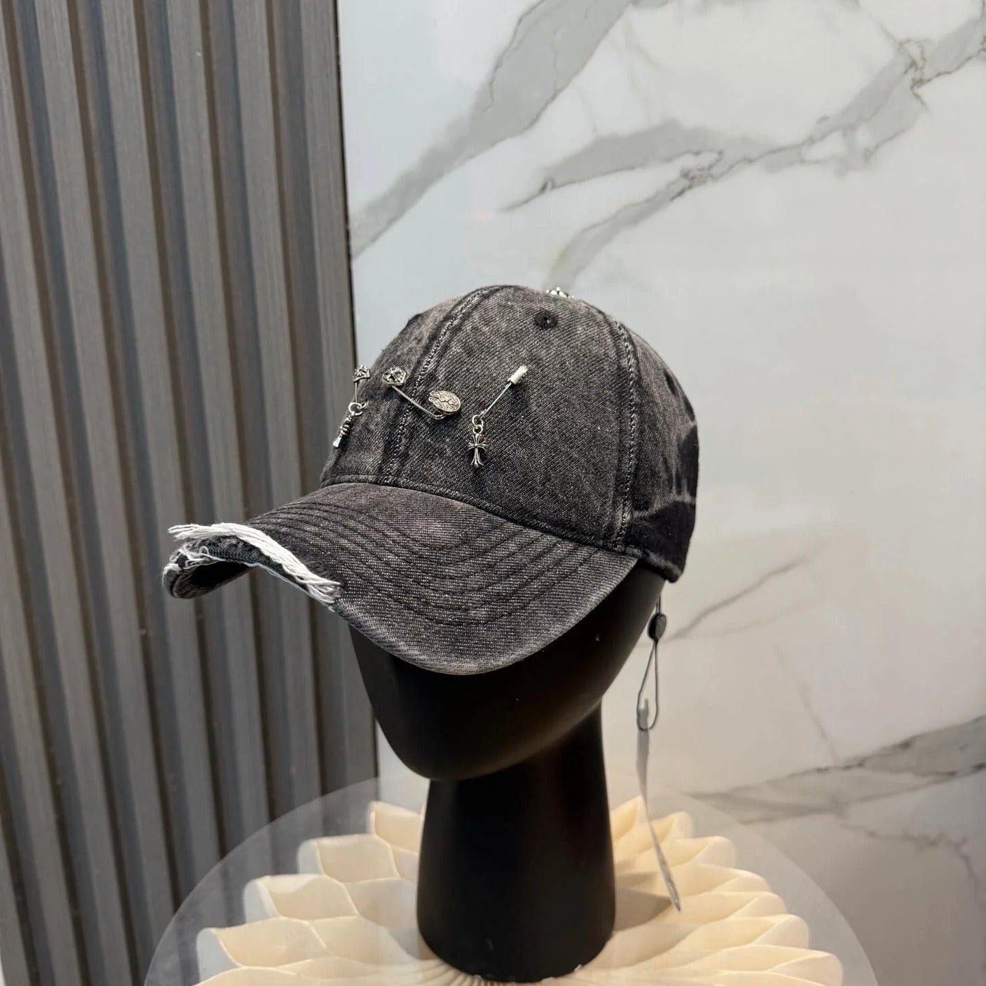 Chrome Hearts Washed Denim Baseball Cap 249996