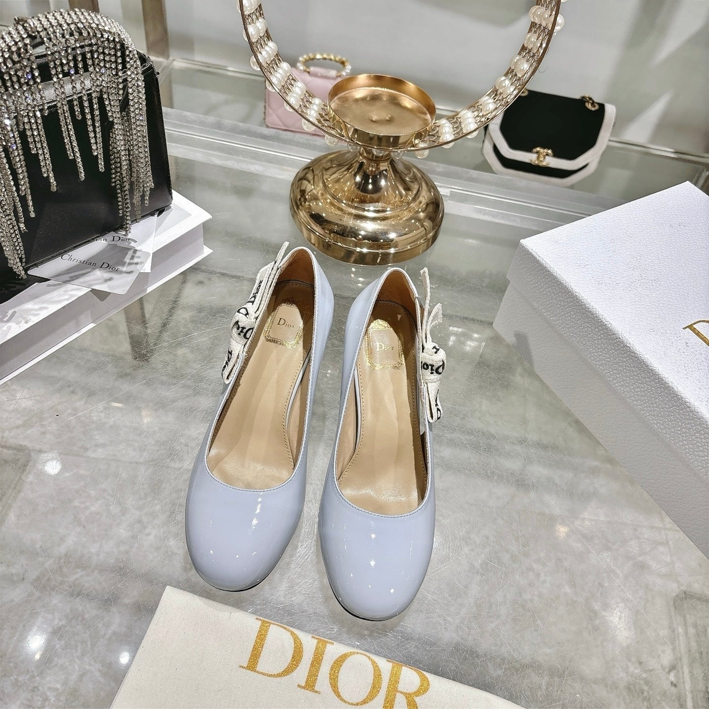 CD 26 Lolita High-Heeled 85 Baby Blue Patent Leather 679732