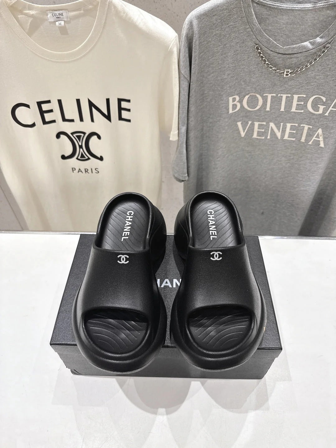 Chanel 2026 Platform Wedge Sandal 50mm Rubber 713053