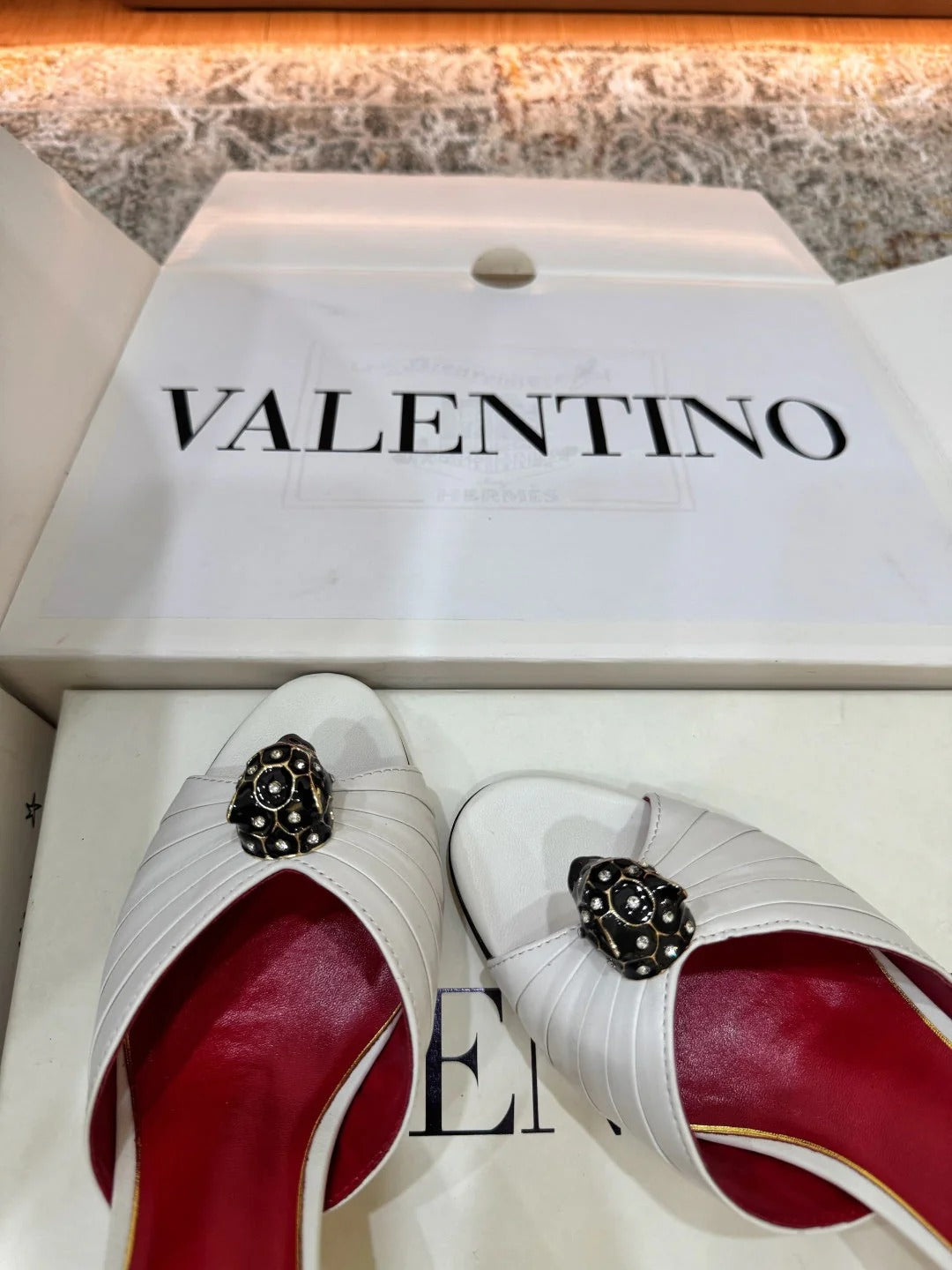 VT 26s Slide Sandals 55 Cowhide Leather 709648