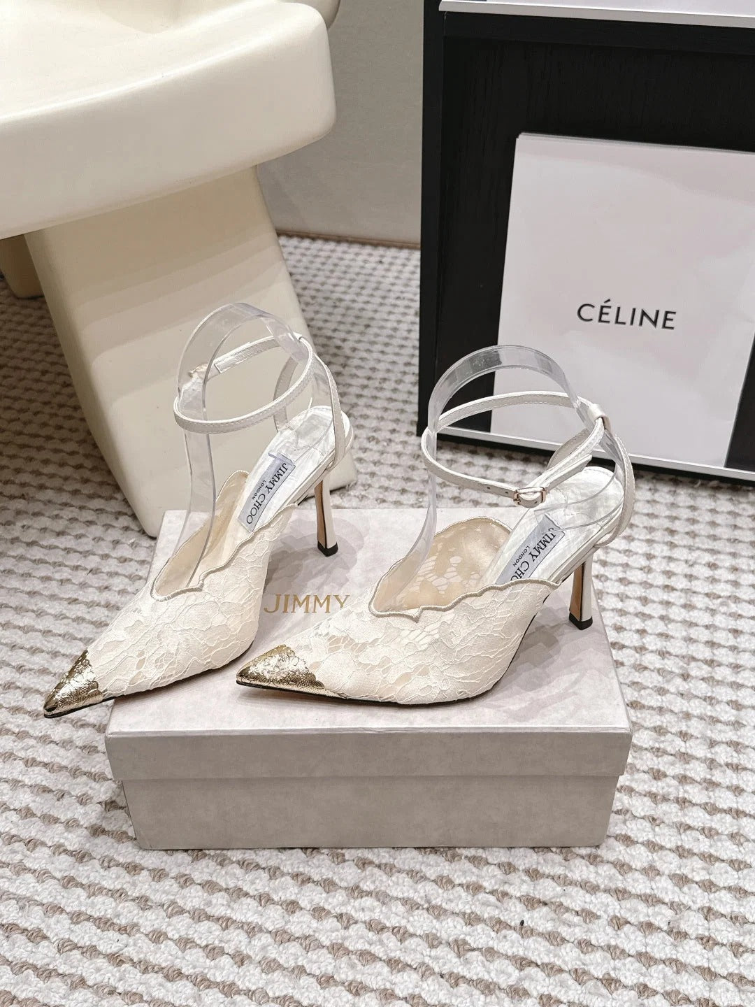 Jimmy Choo 2026 Faiz Slingback 10.5cm Lace 930959