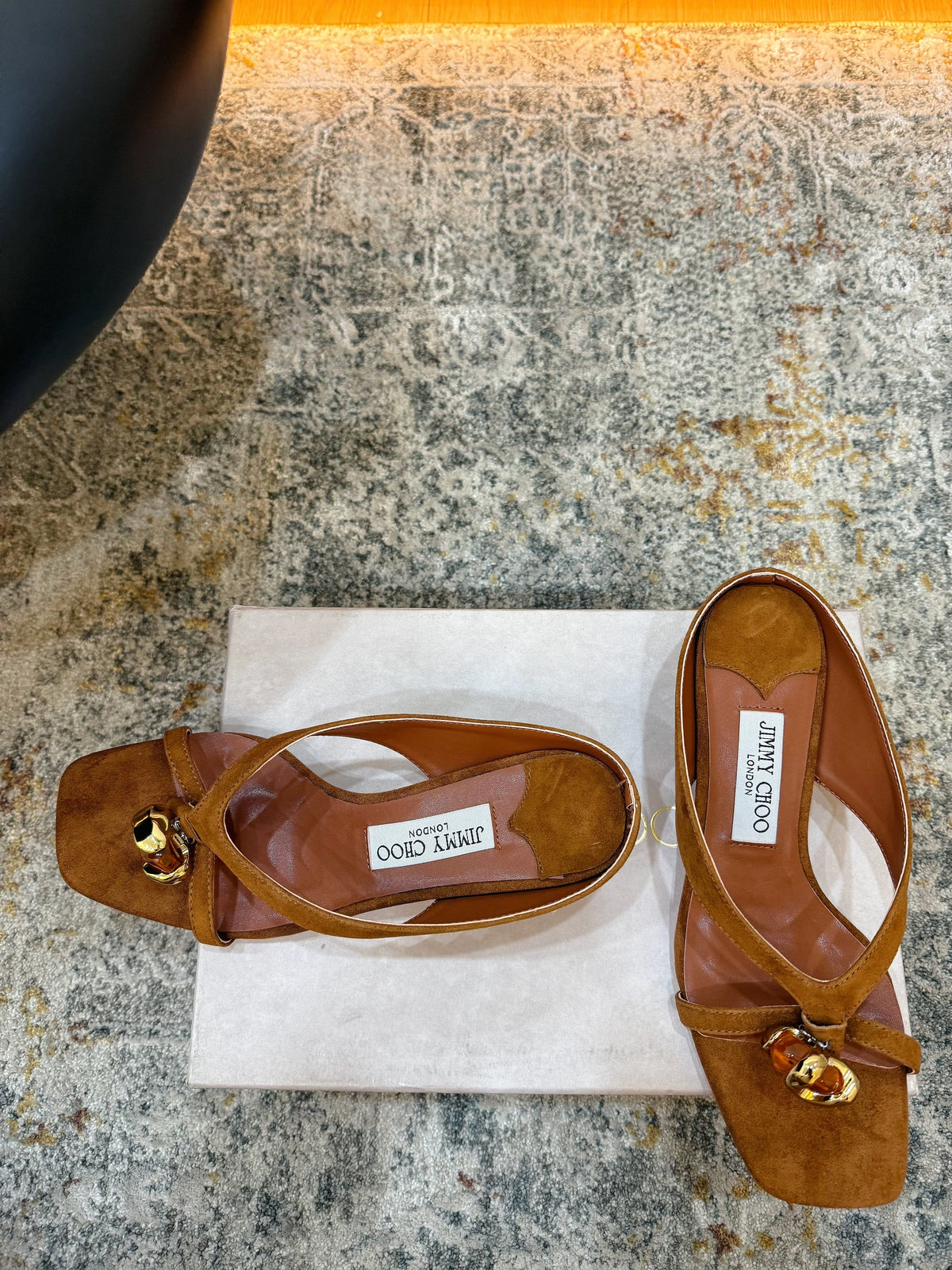 JC 26s Emani Mule 45 Sandals 4cm Tan Suede 996743