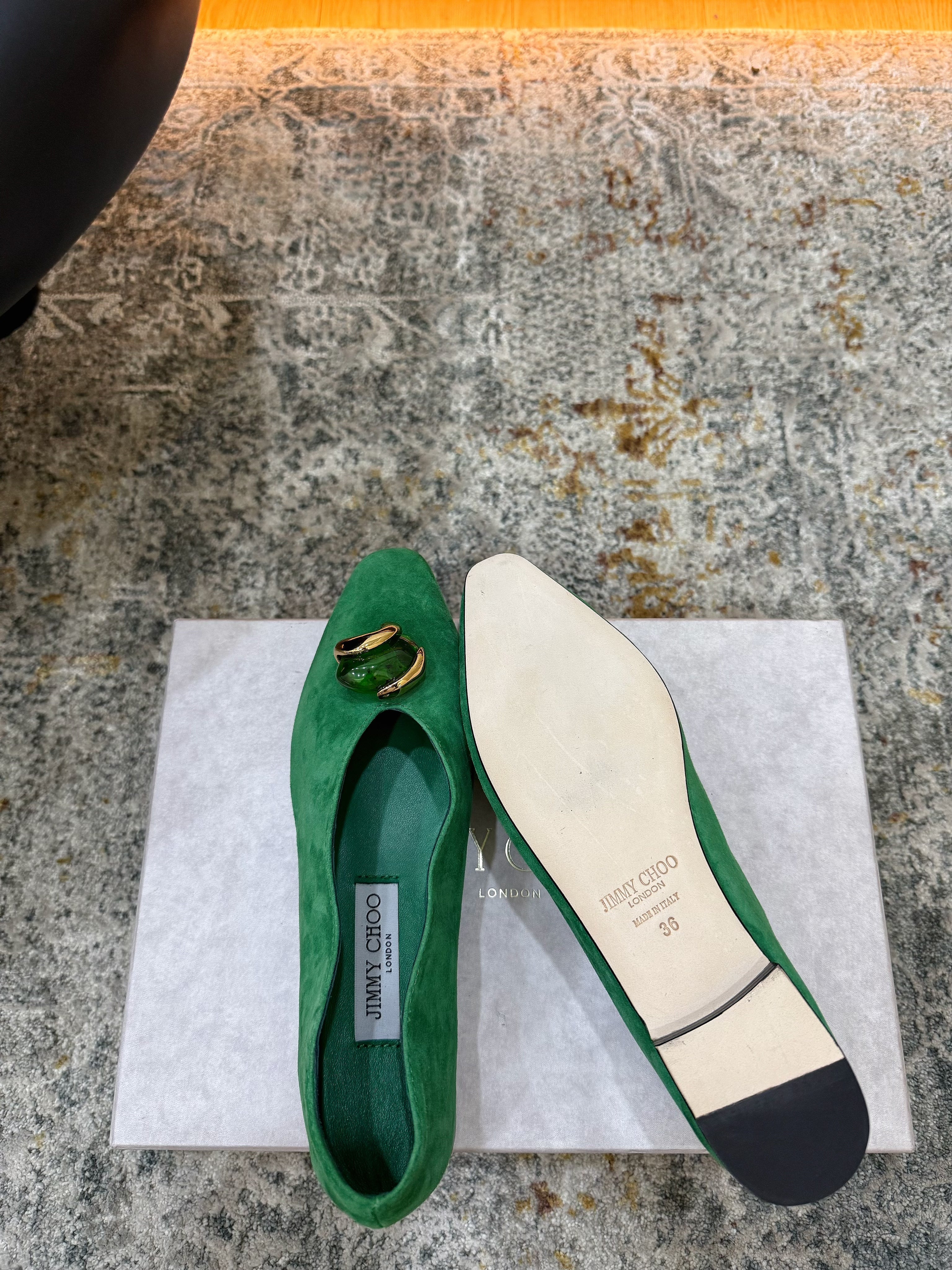 JC 26s Margot Flat Clover Suede 996479