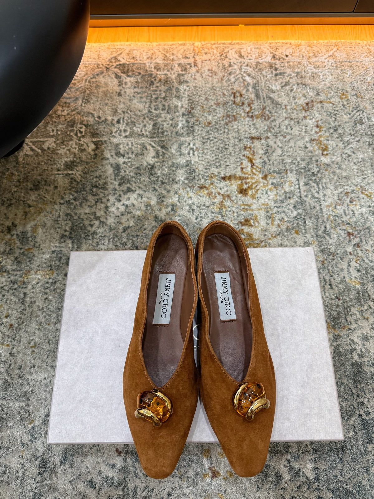 JC 26s Margot Flat Tan Suede 996482