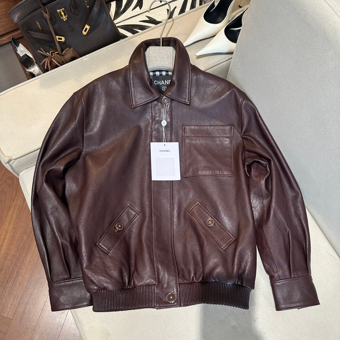 Chanel 26s Retro Leather Jacket 1286