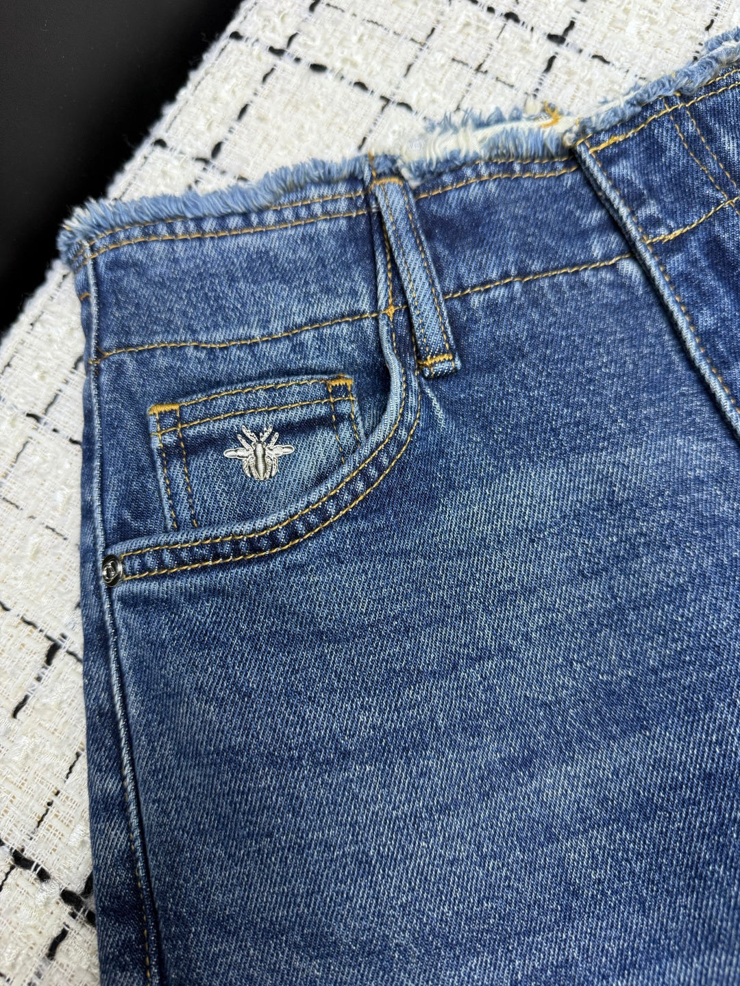CD Flared Jeans Embroidered Logo Applique 404868