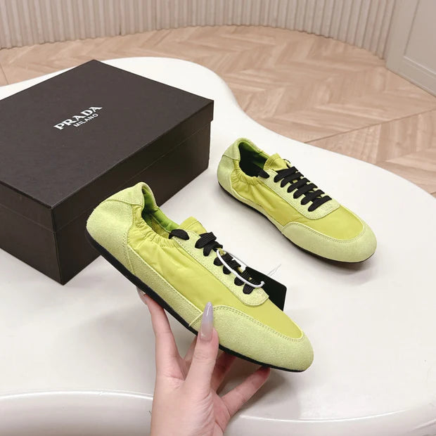 PRA 26S Sneaker Lime Green Suede Canvas 600601