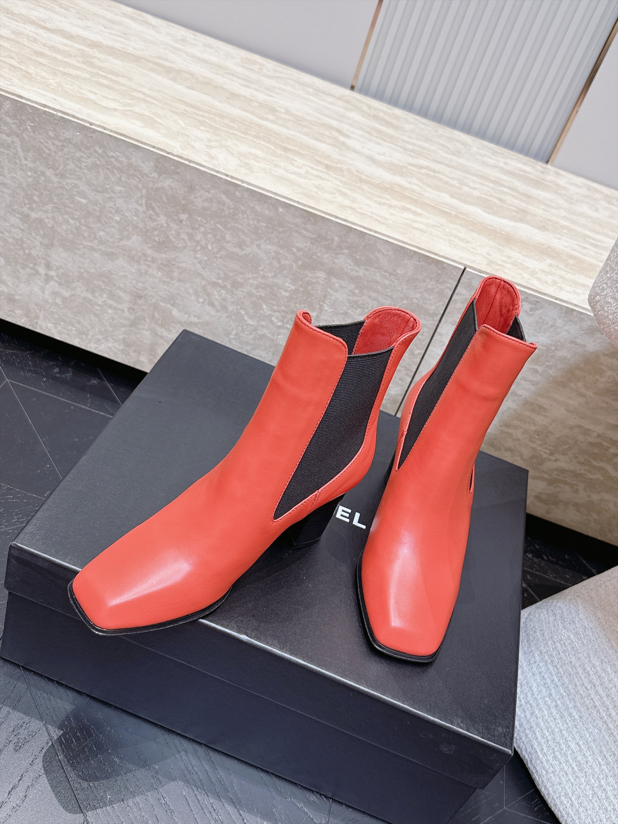 CC Autumn/Winter 2026 Ankle Boots 7cm Red Calfskin 954120
