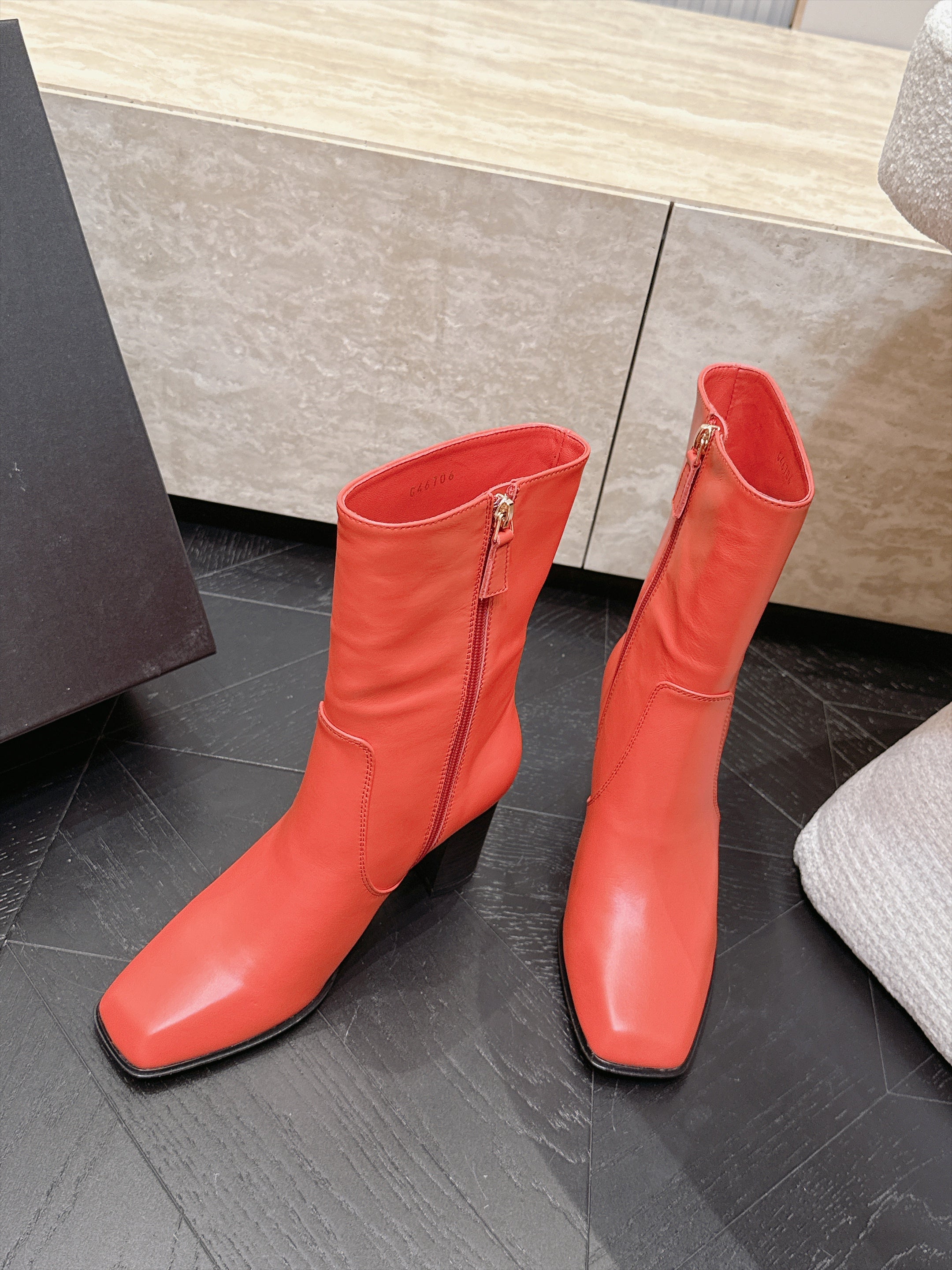 CC Autumn/Winter 2026 Ankle Boots 7cm Red Calfskin 954124