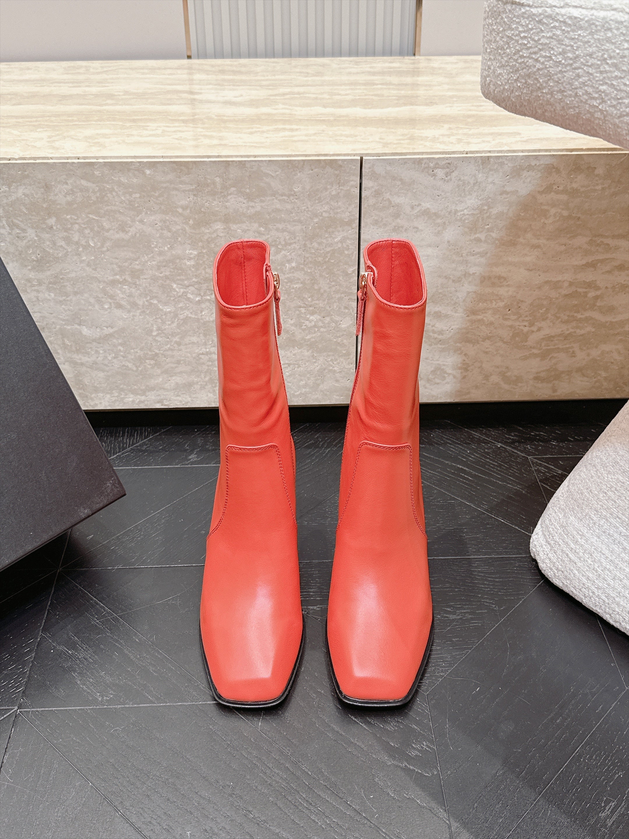 CC Autumn/Winter 2026 Ankle Boots 7cm Red Calfskin 954124