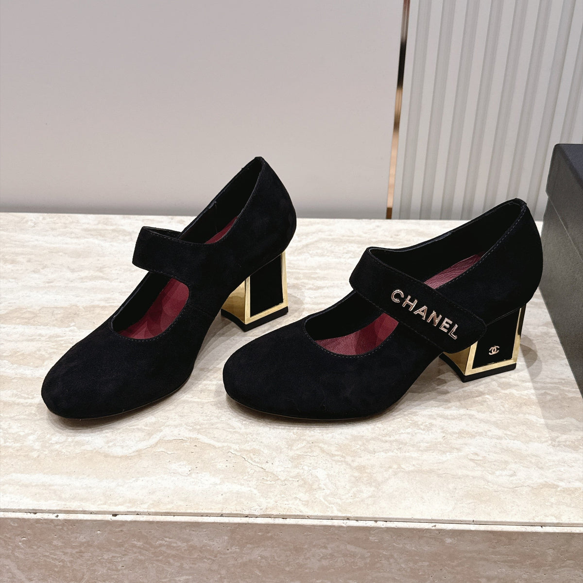 CC 26s Mary Jane Pumps 6cm Black Suede 121619